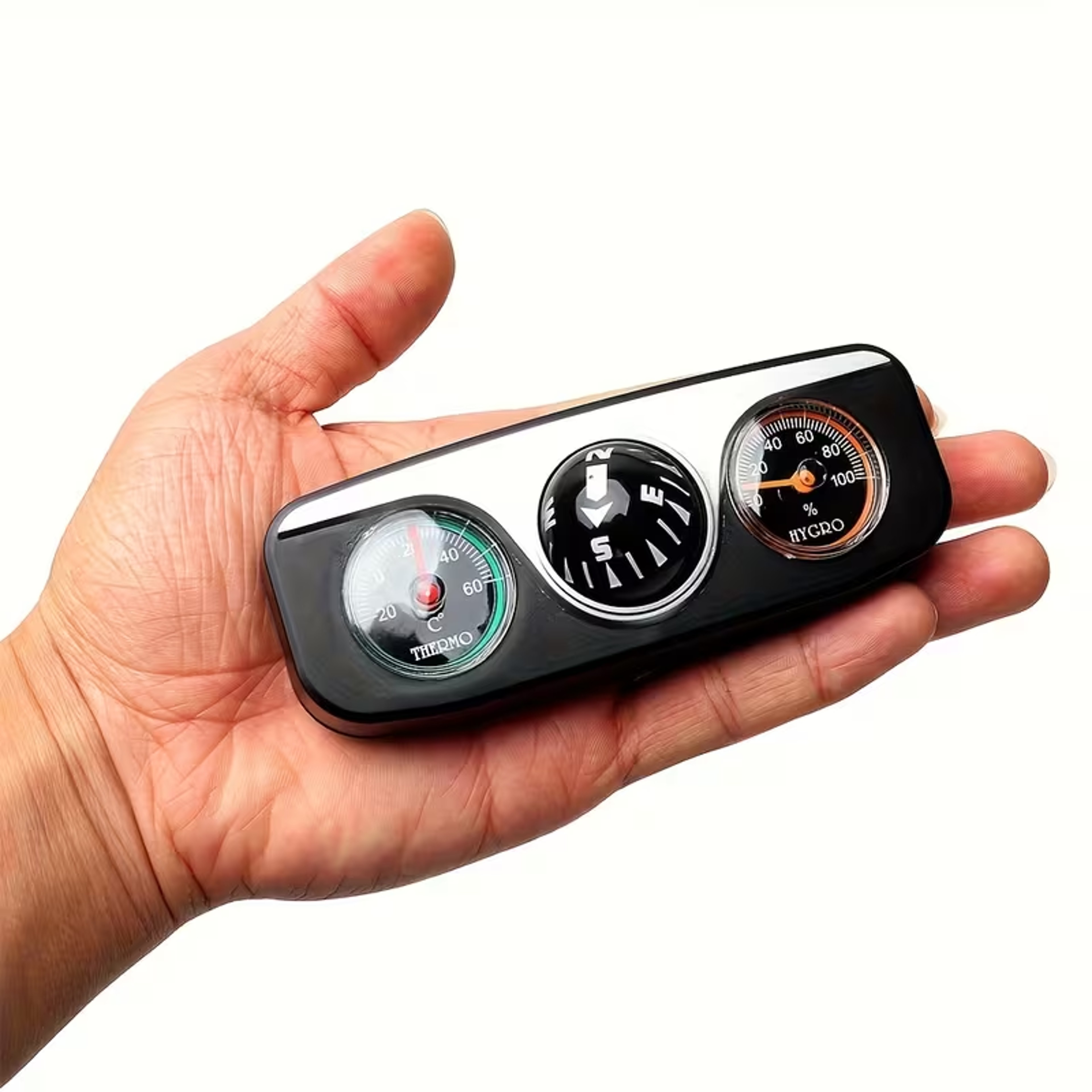 High Precision Dashboard Compass Thermometer Hygrometer Car Decor 5