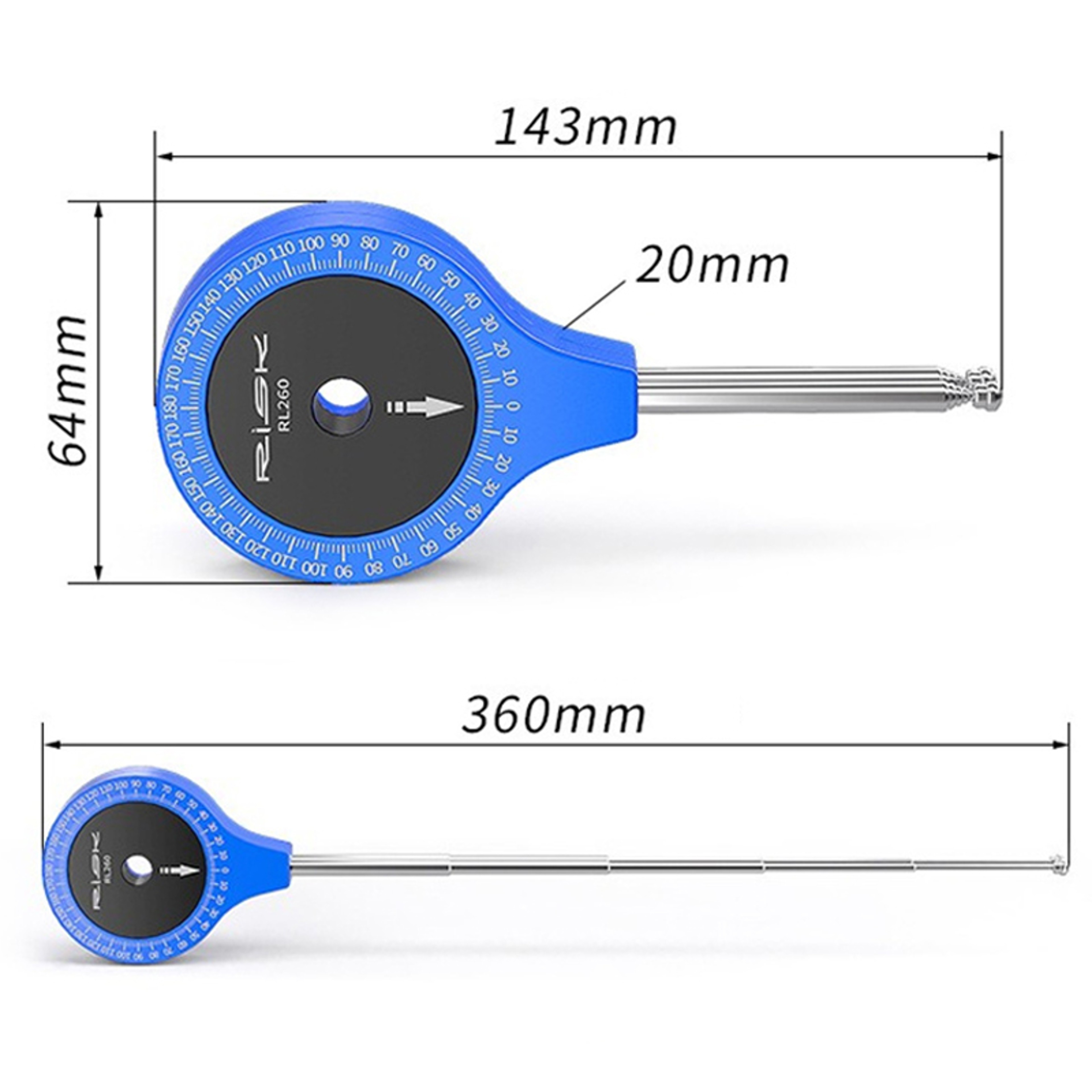 Cycling Fit Protractor Tool For Bike Position Setup And Joint Angle Measurement 2