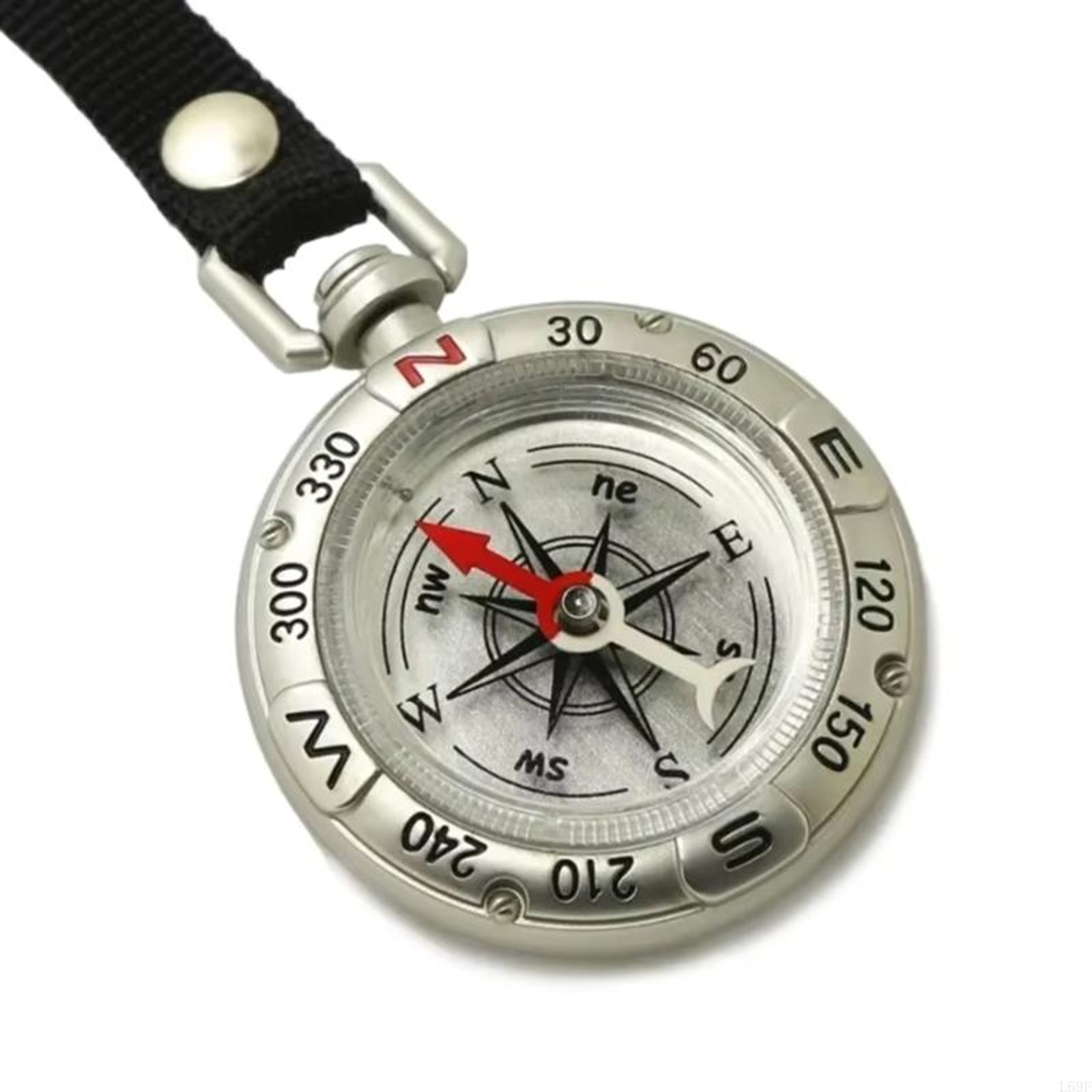 Portable Survival Compass with Lanyard Keychain Hiking Navigation Tool – view 4