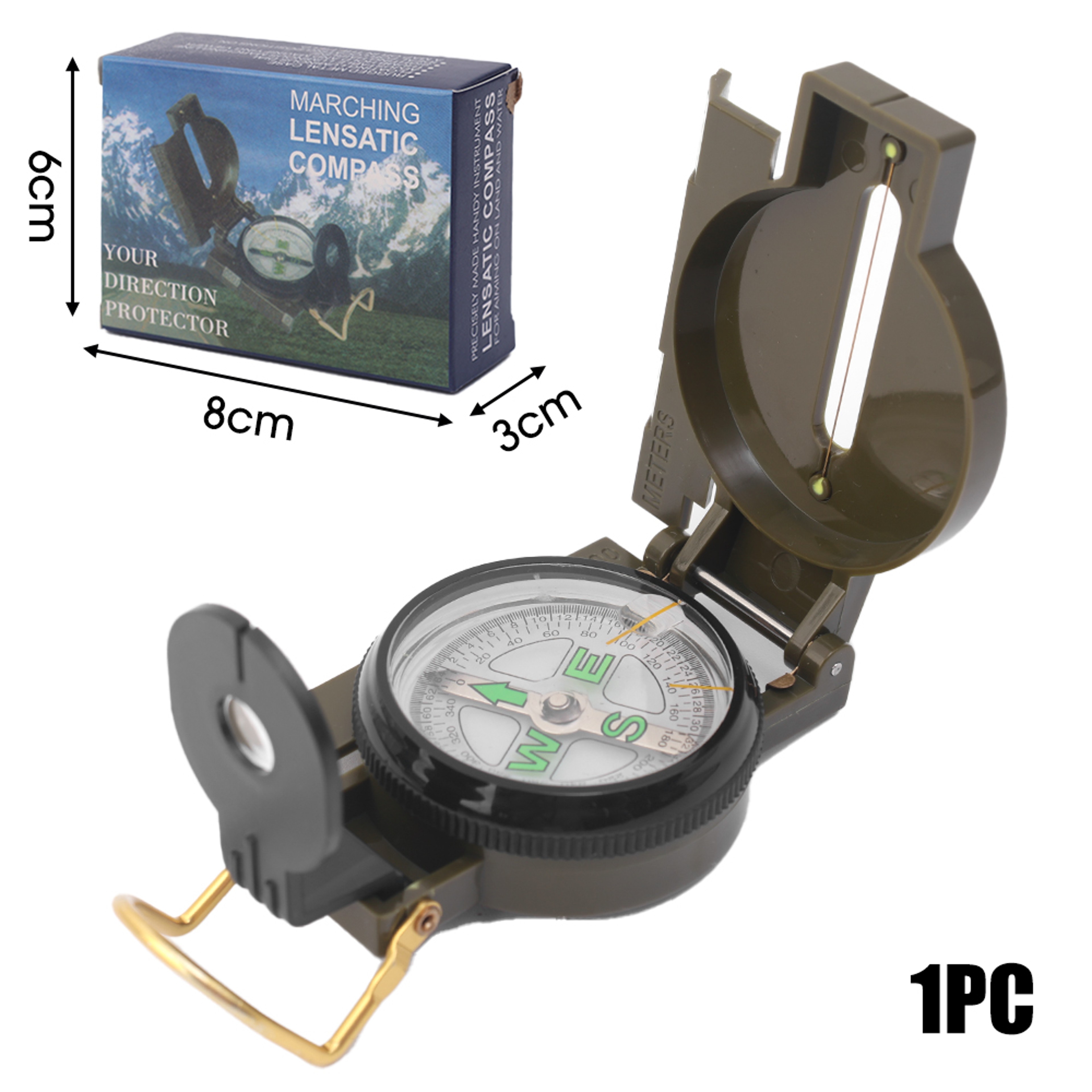 High Precision Military Compass for Hiking Camping Navigation – view 6