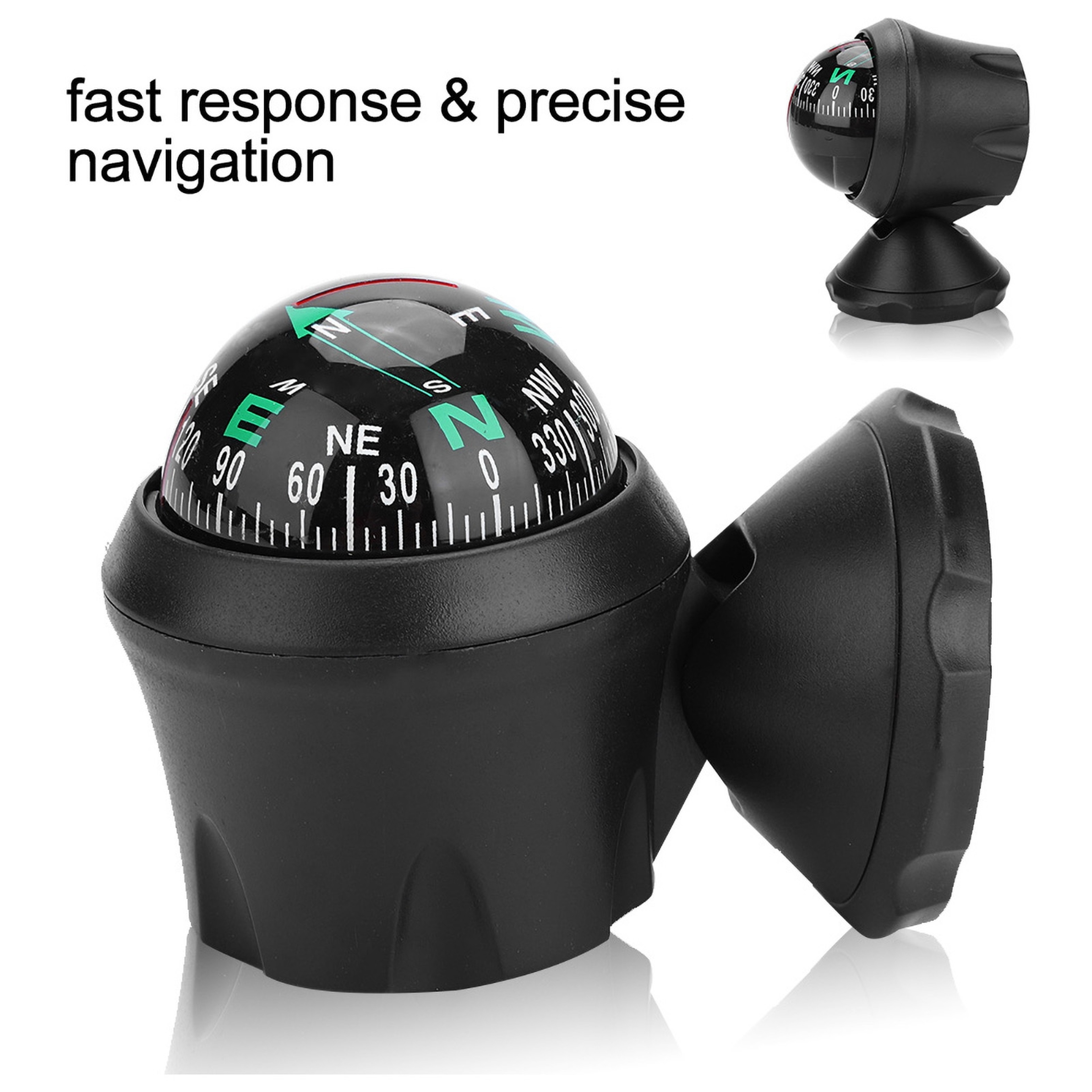 Waterproof Car Compass Ball with Suction Mount for Accurate Navigation – view 4