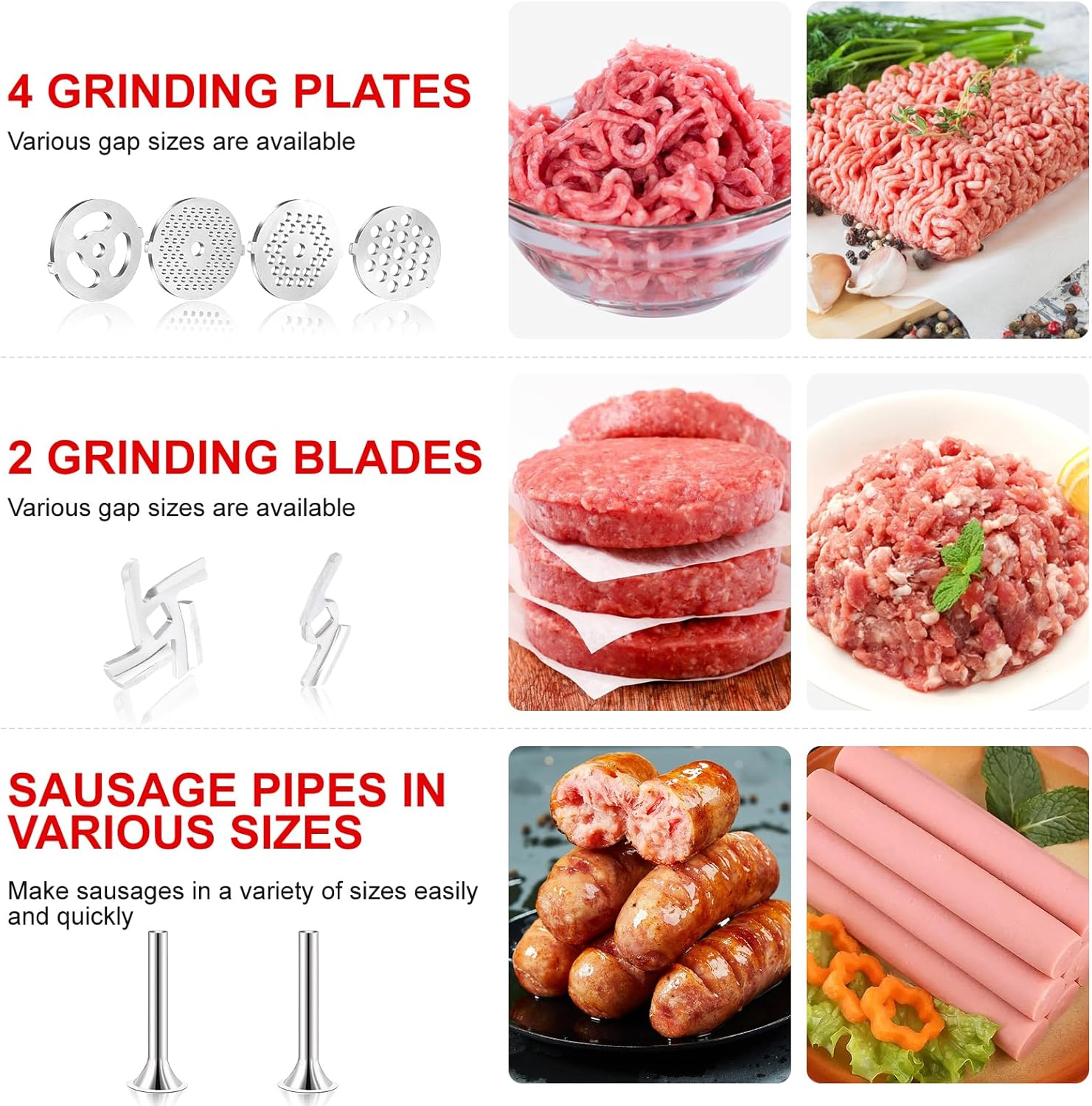 High Performance Meat Grinder Attachment for KitchenAid and Cuisinart Stand Mixers – view 5