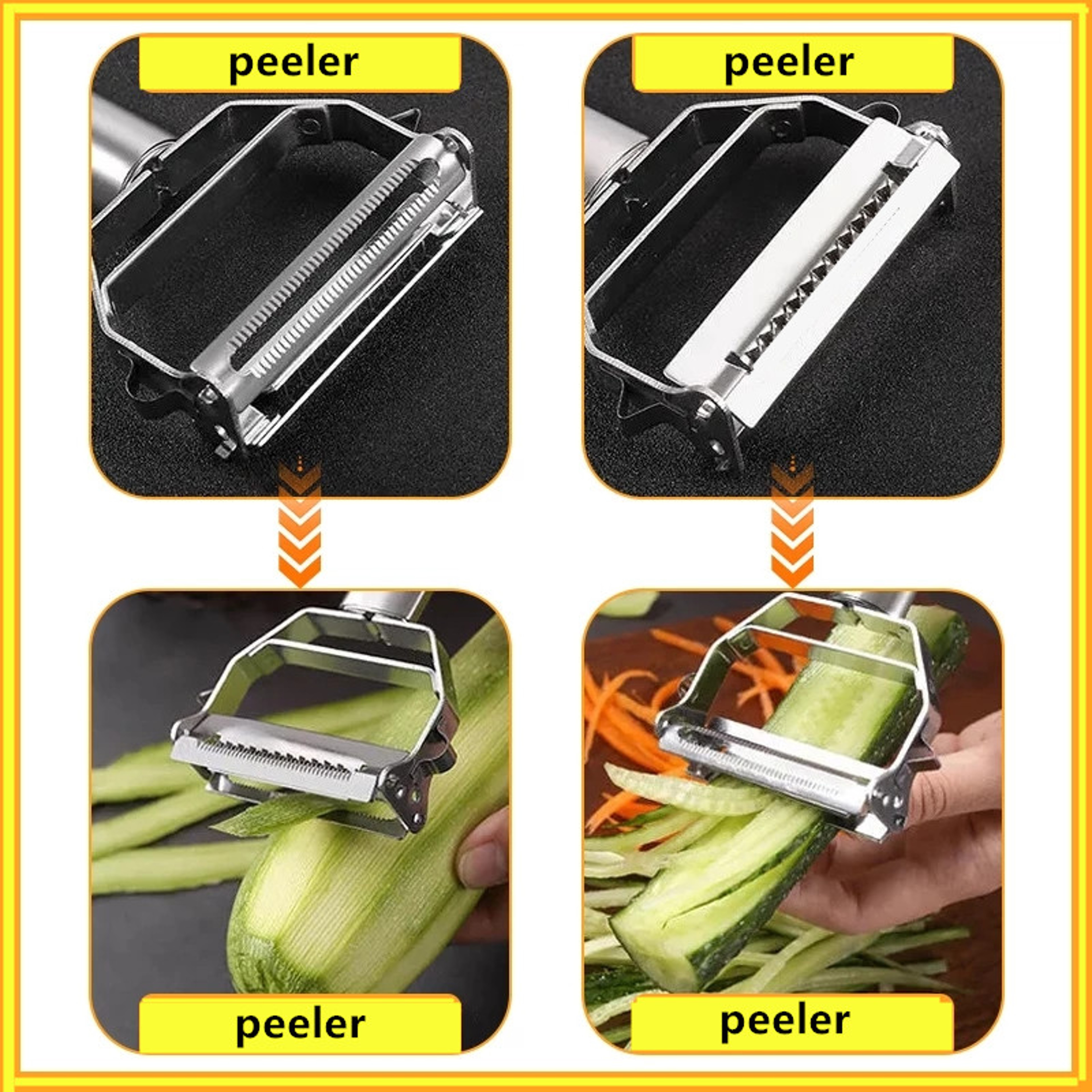 High Precision Stainless Steel Vegetable Peeler For Smooth Fruit And Kitchen Prep 4