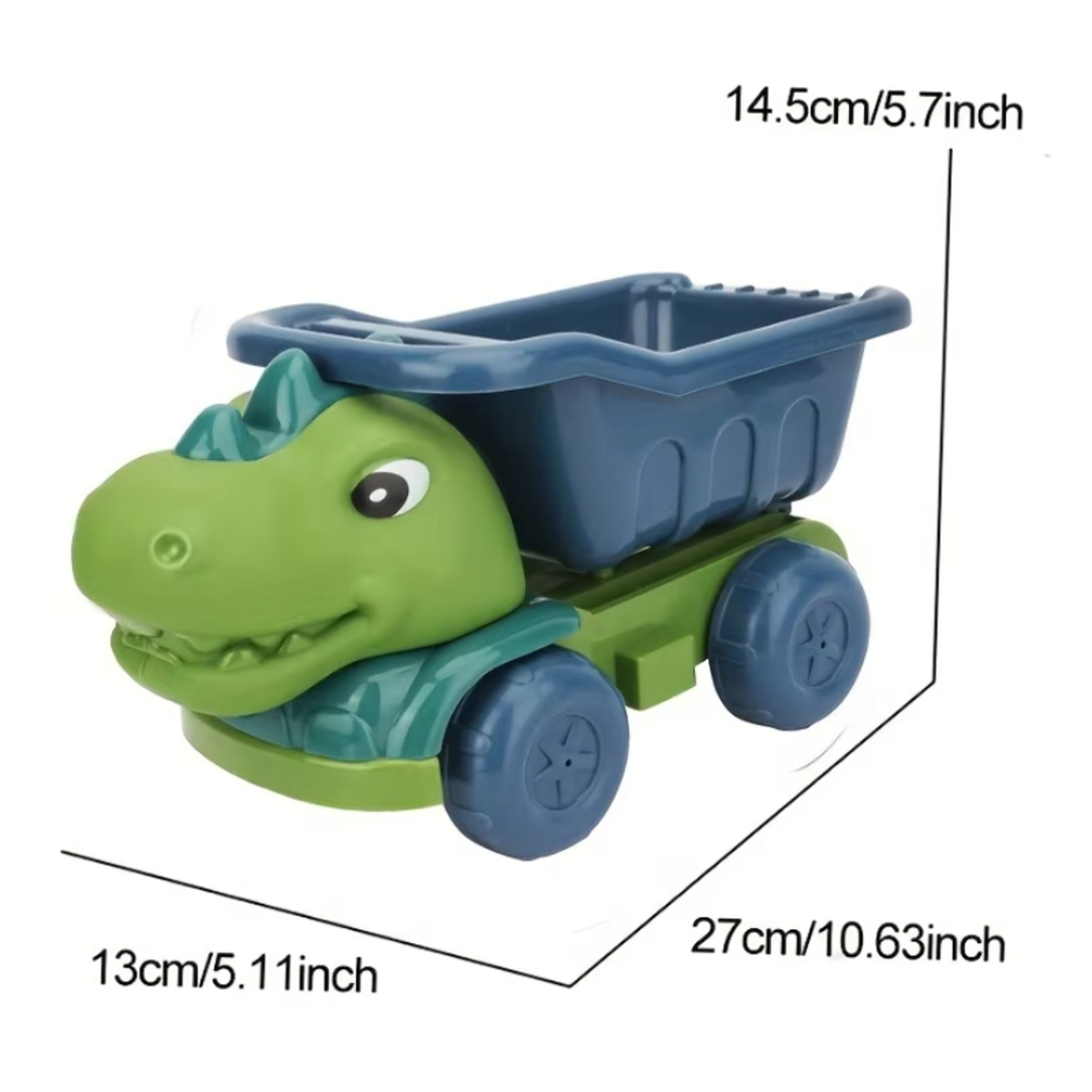 Kids Sand Play Wheelbarrow Set with Storage Durable Beach Sandbox Toy Kit – view 5