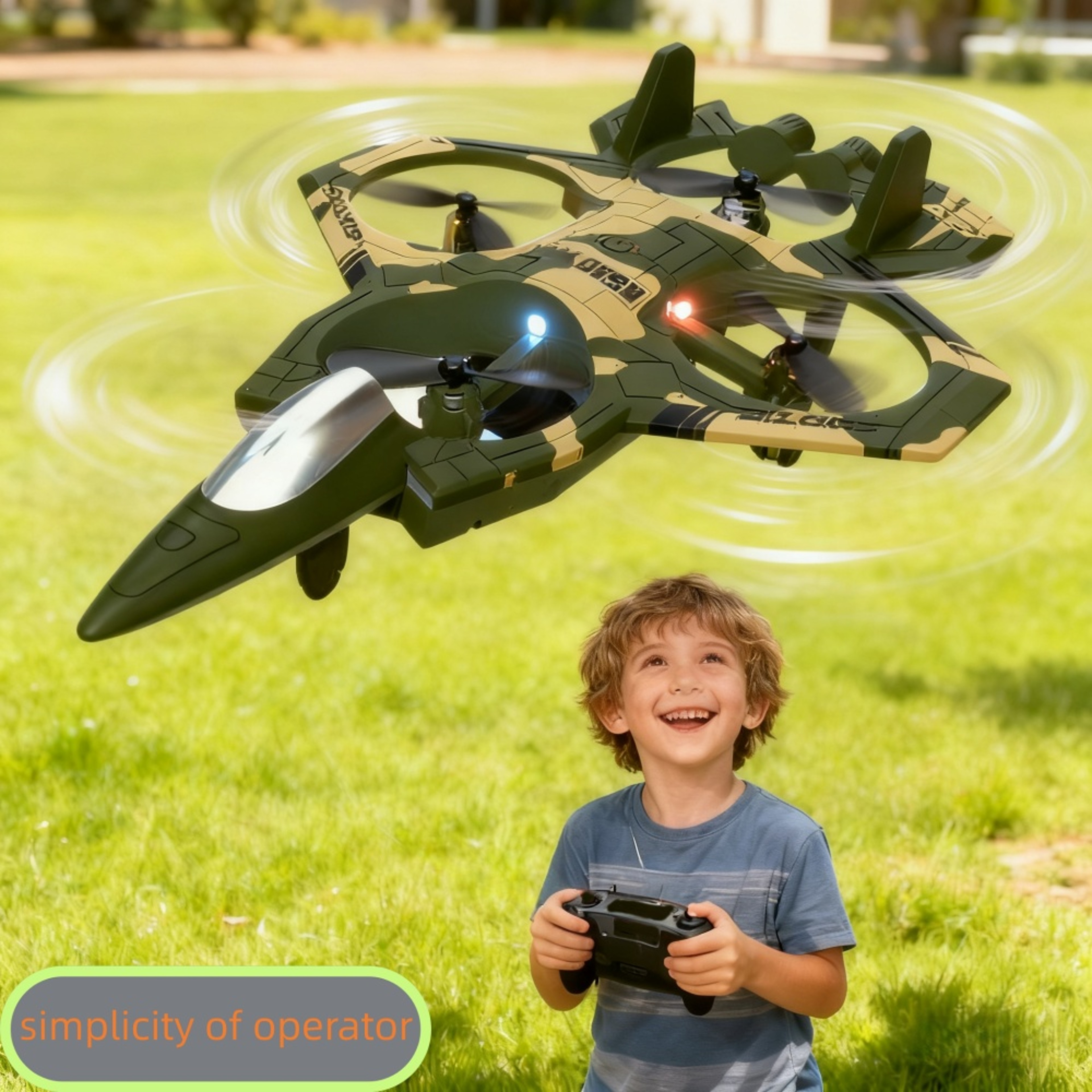 RC Stunt Drone with LED Lights and Altitude Hold Mini Quadcopter for Kids and Beginners – view 1