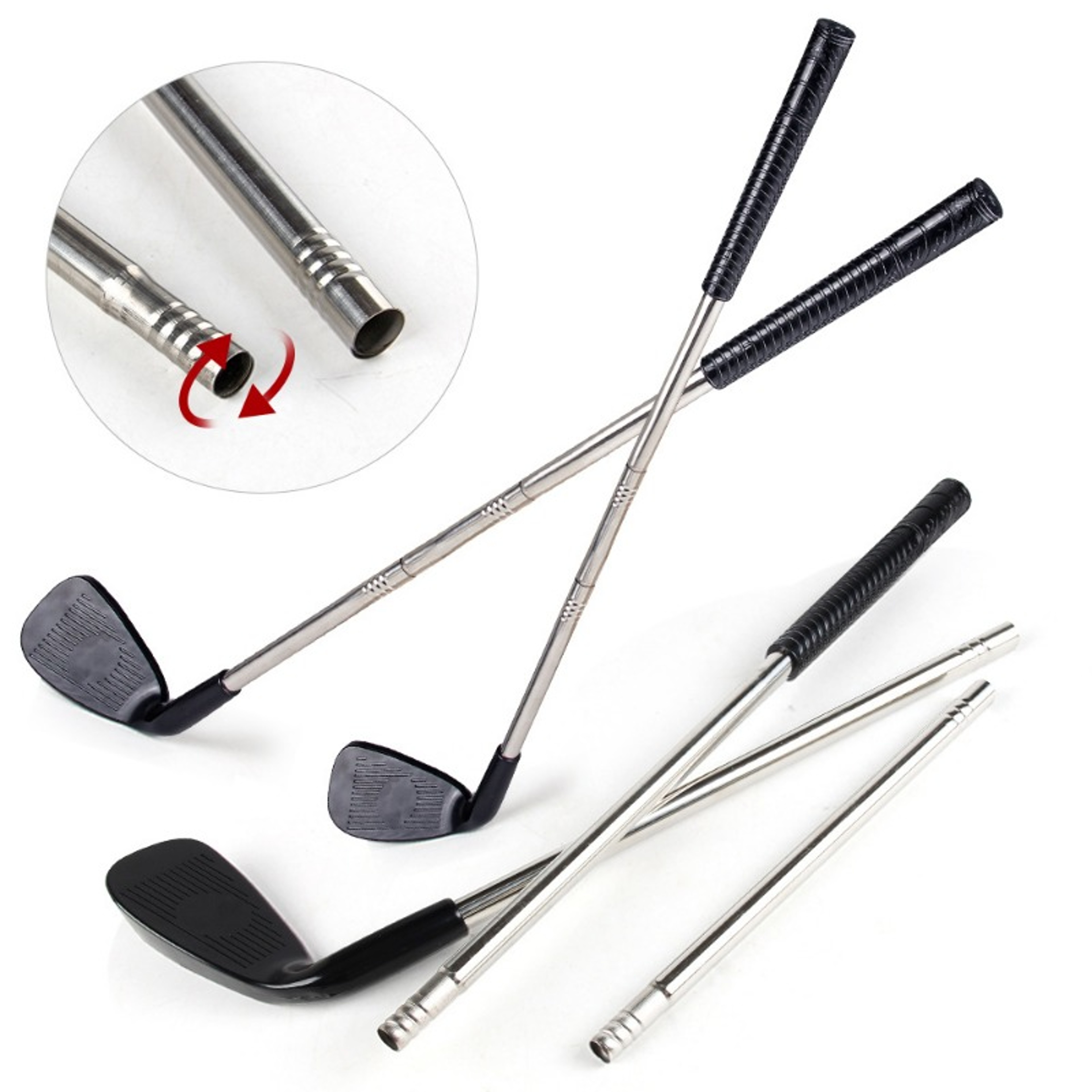 Indoor Golf Chipping Game Set with Putting Mat and Target Fun Family Golf Practice Sets – view 4
