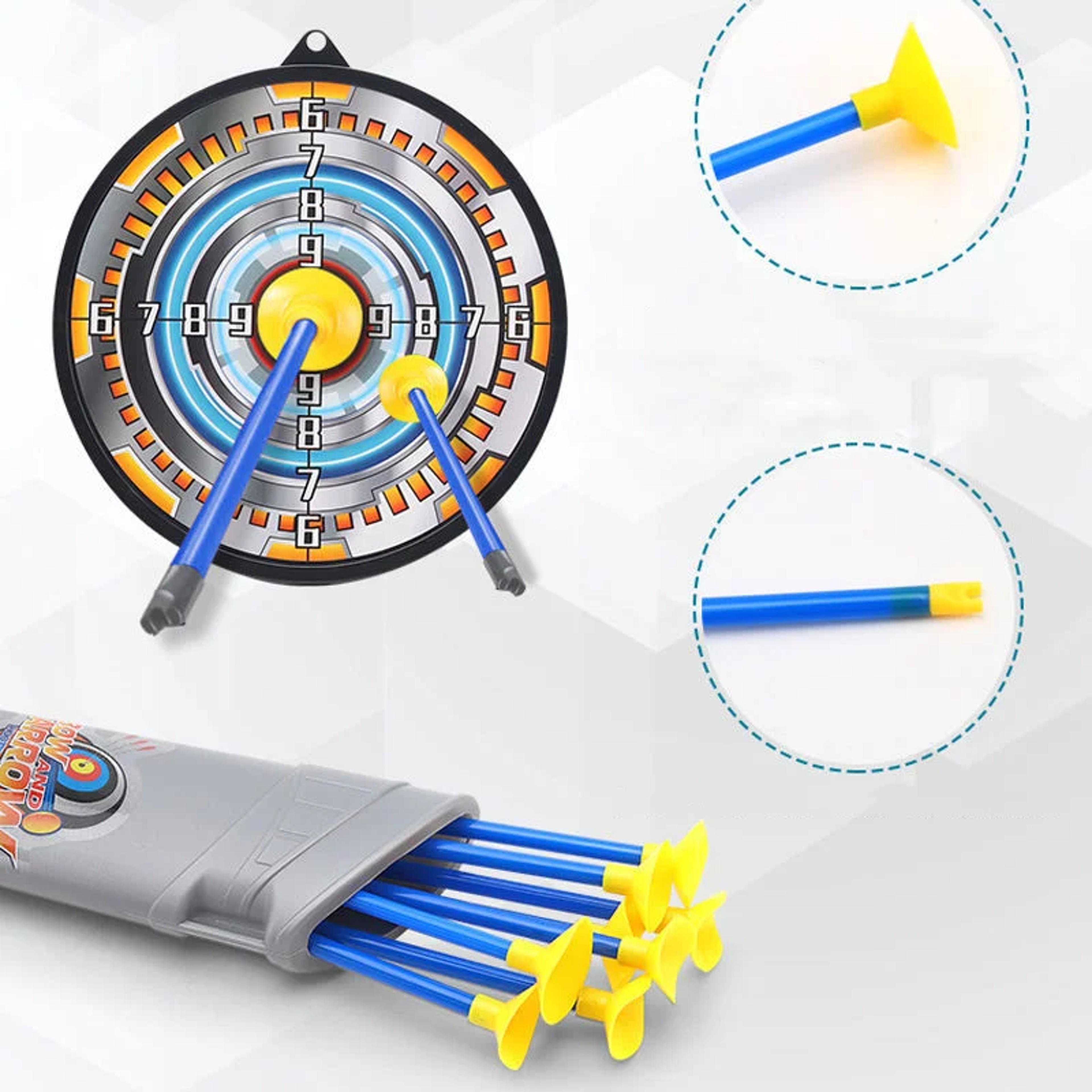 Kids Archery Set with Target Safe Suction Cup Bow and Arrow Toy for Outdoor Fun – view 2