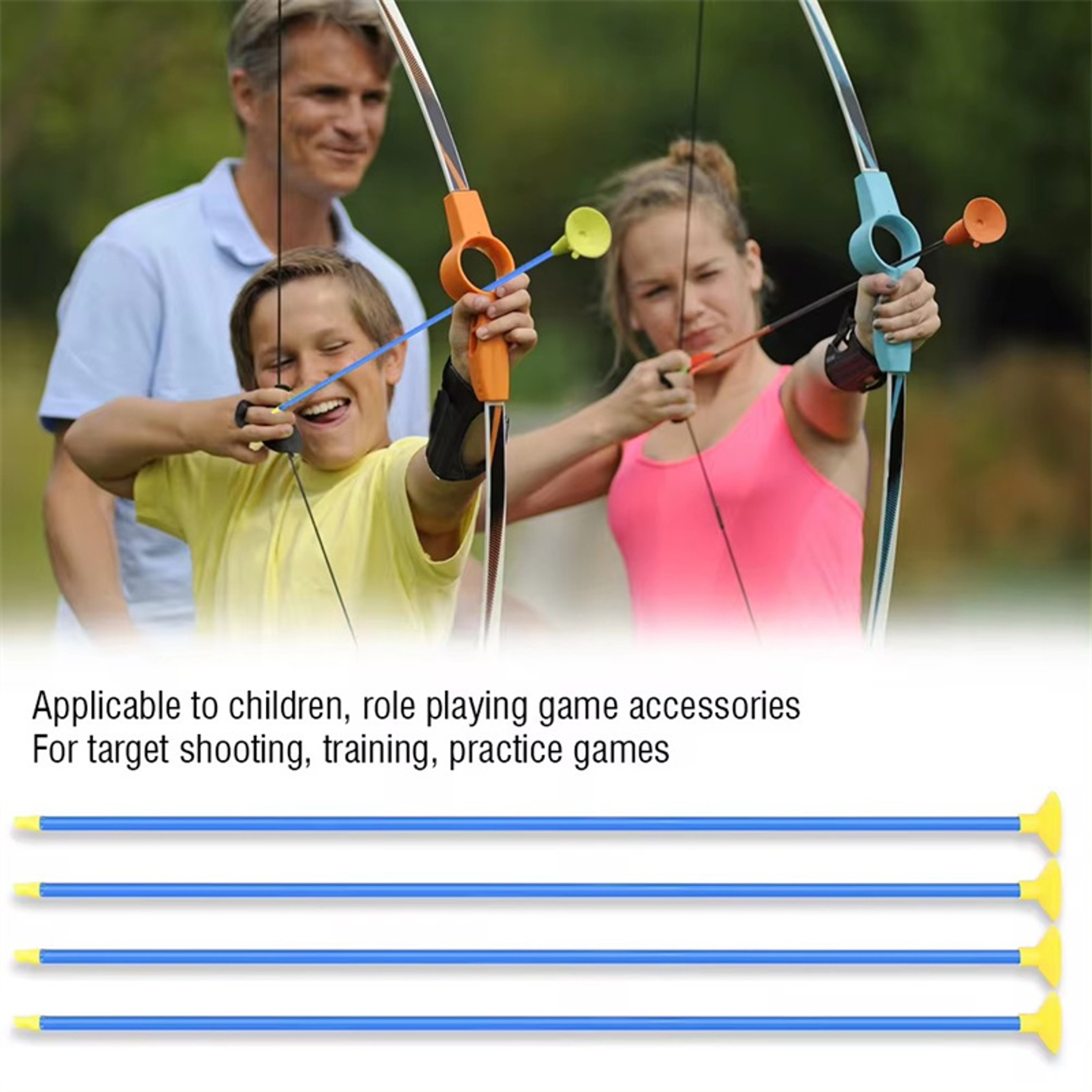 Kids Archery Set with Target Safe Suction Cup Bow and Arrow Toy for Outdoor Fun – view 4
