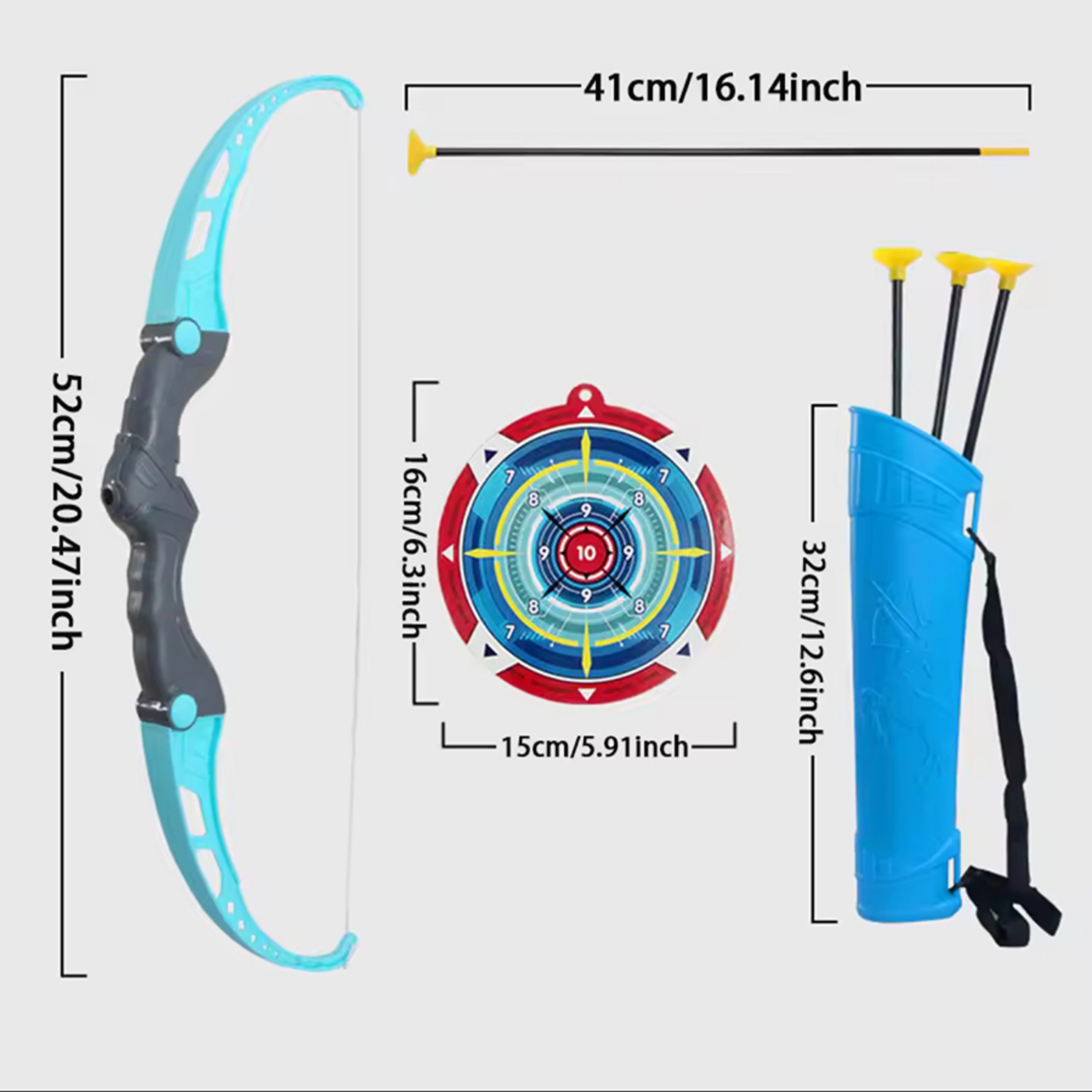 Kids Archery Set Toy with Target Safe Outdoor Bow and Arrow Shooting Game for Children – view 6