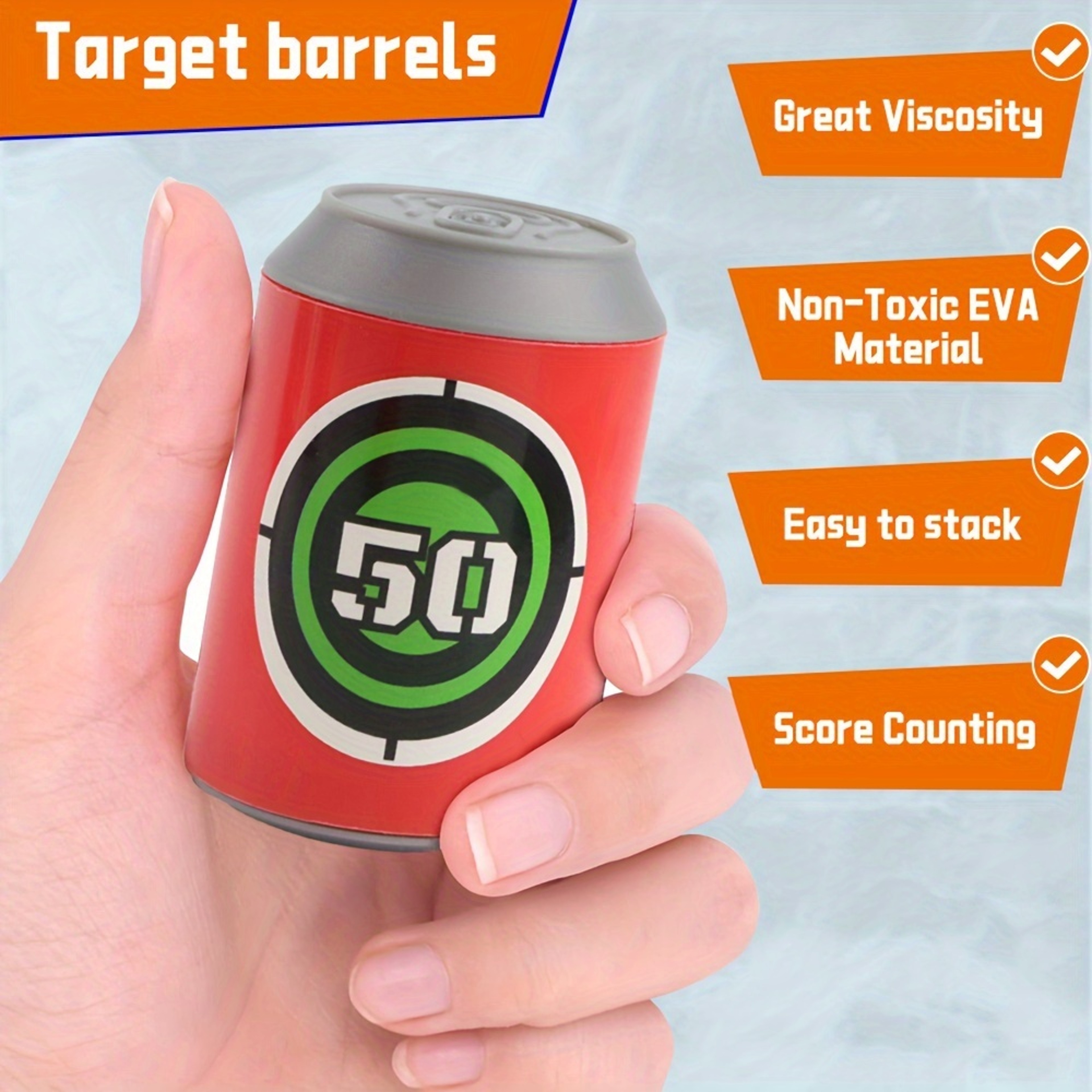 Interactive Kids Shooting Target Game Toy Set with Foam Bullets for Skill Building Play – view 6