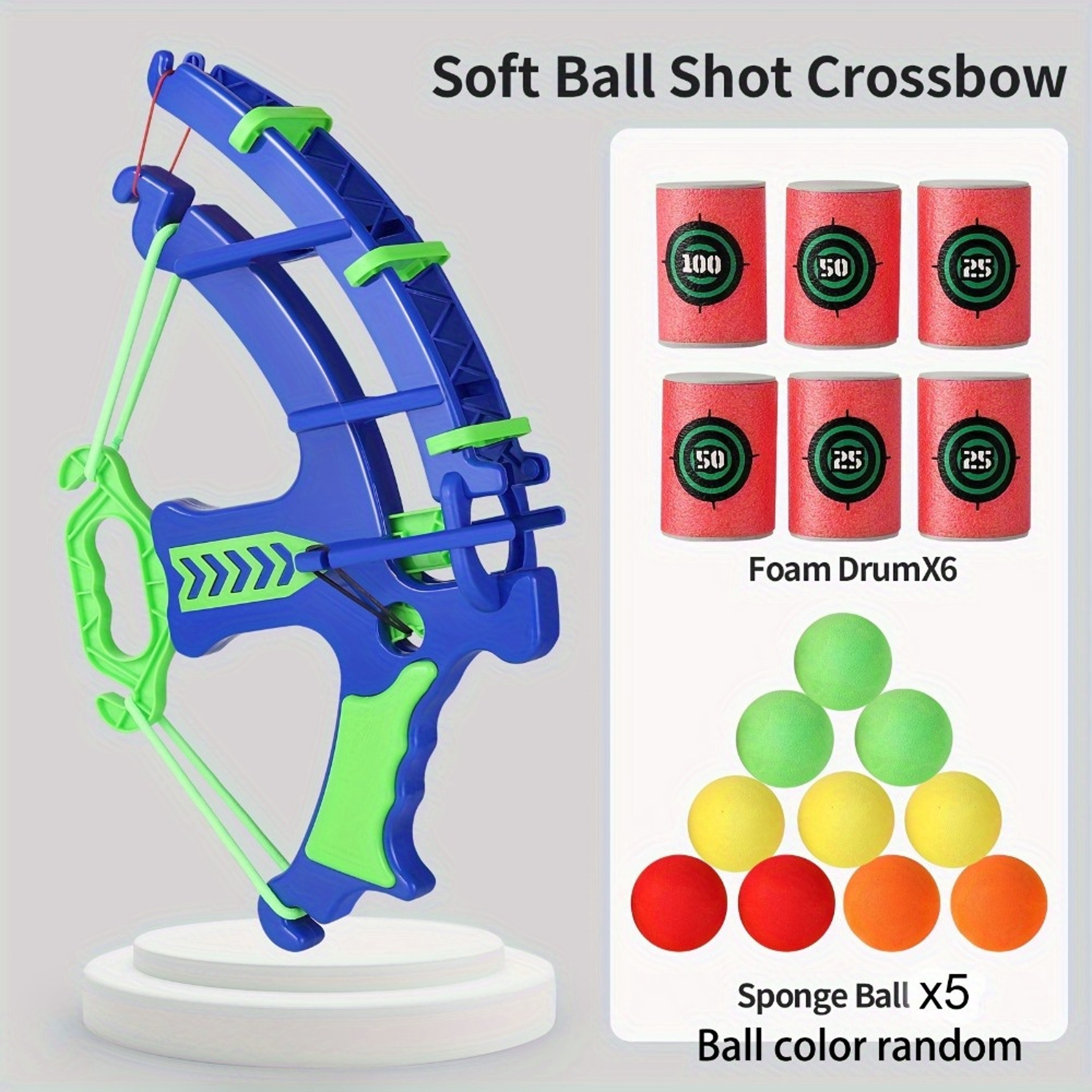 Interactive Kids Shooting Target Game Toy Set with Foam Bullets for Skill Building Play – view 7
