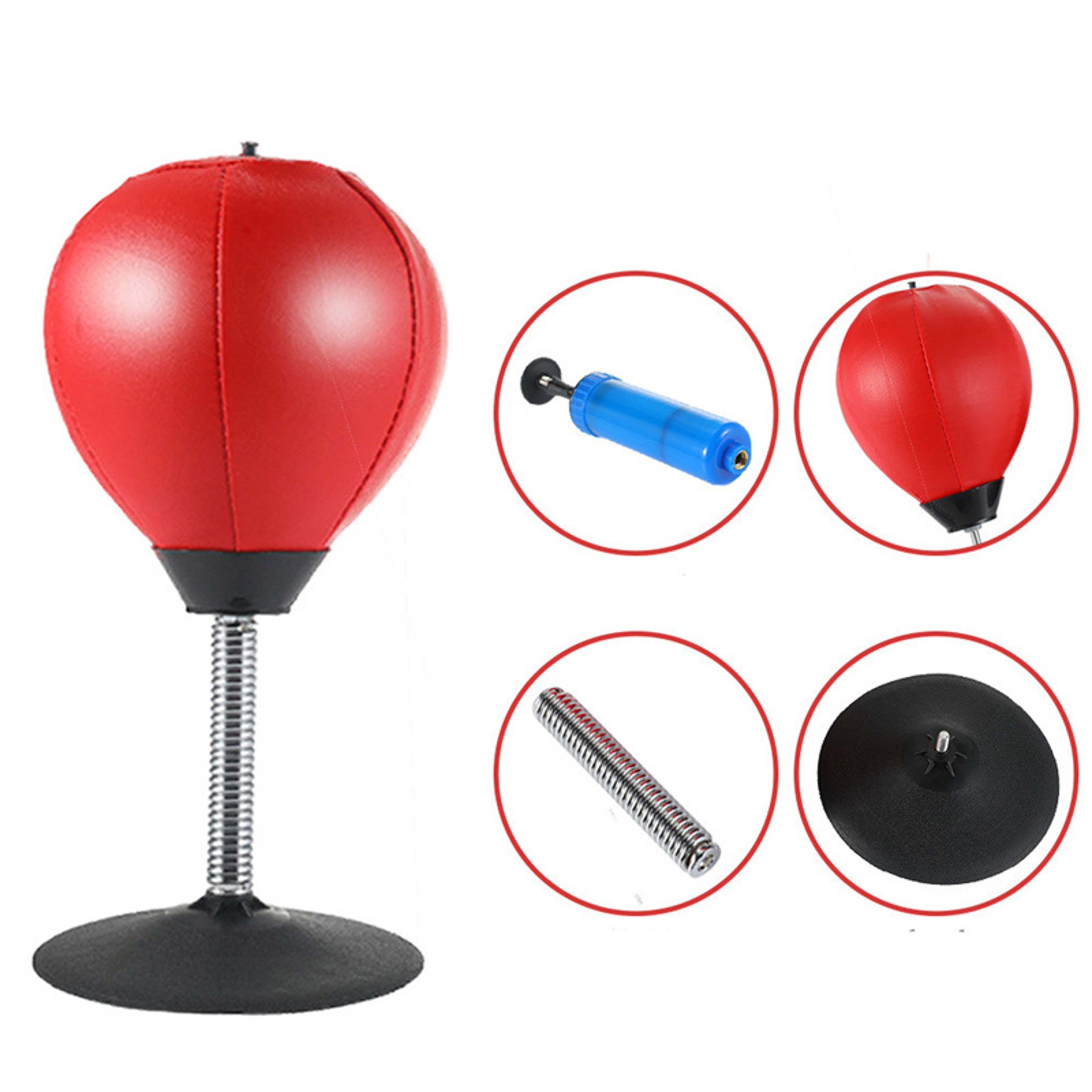 Reflex Boxing Ball Trainer with Suction Base, Desktop boxing reaction ball for Speed and Focus Training – view 3