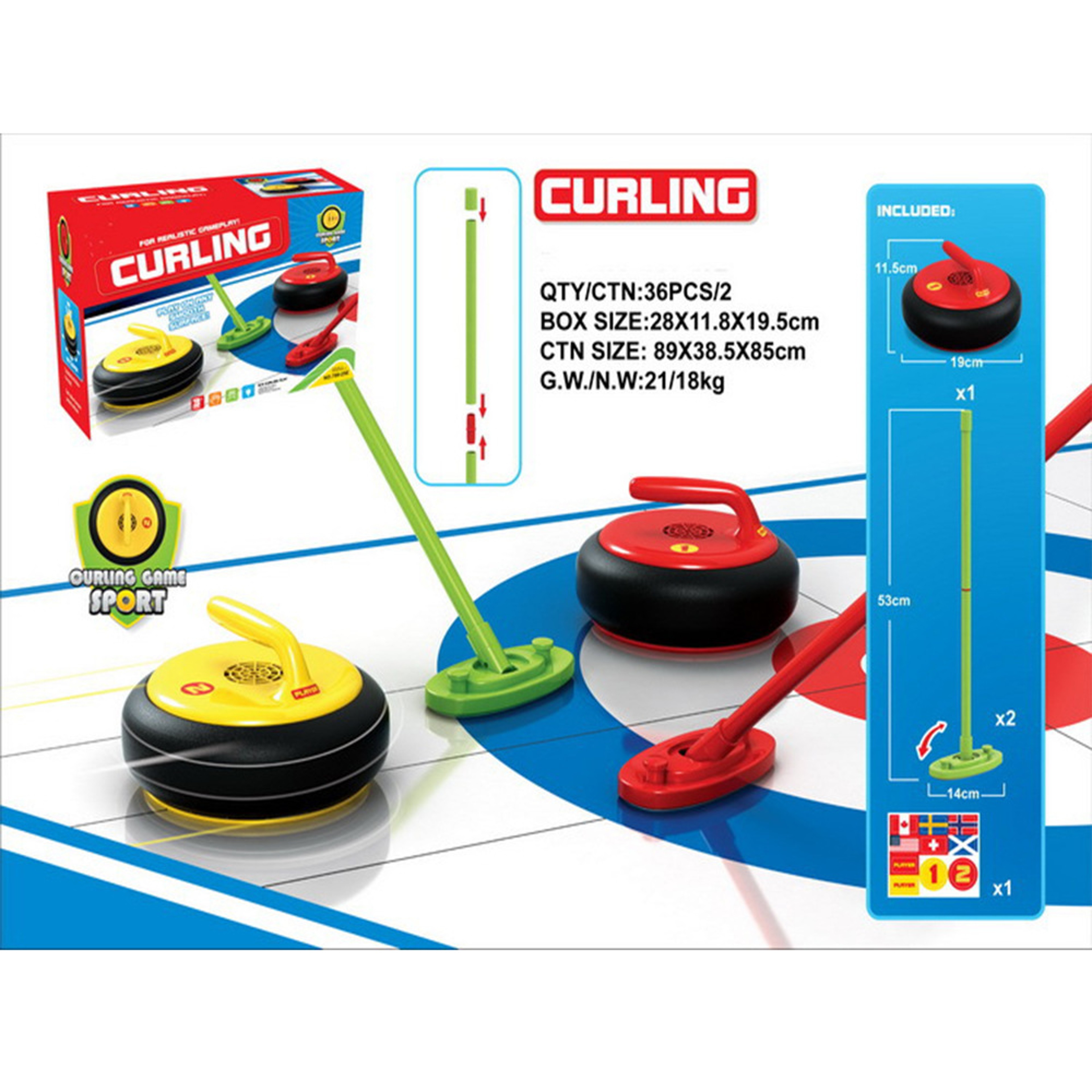 High Speed Hover Curling Game Set For Kids And Family Fun 4