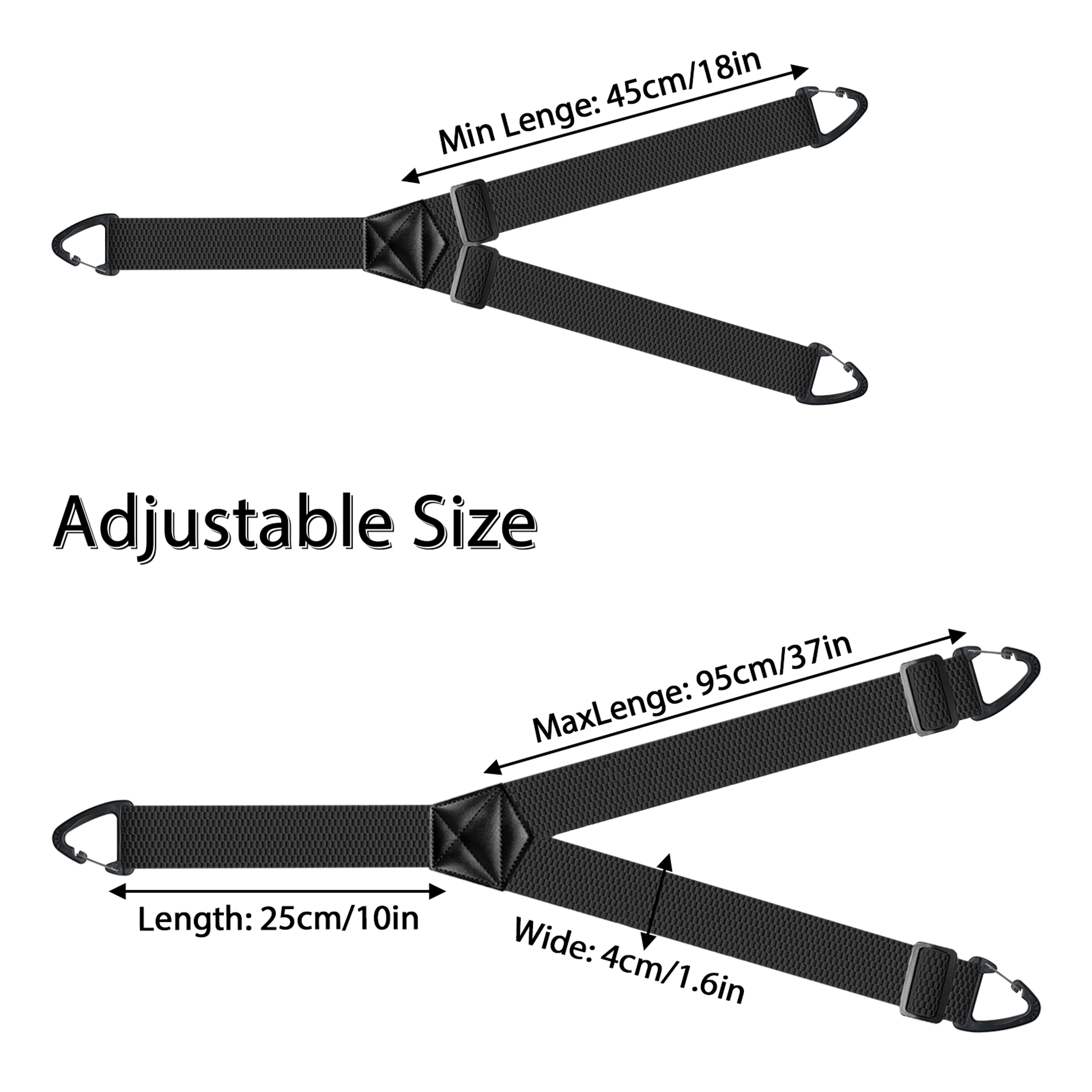 Hidden Suspenders for Men Under Shirt Y Back Snap Loop Support – view 3