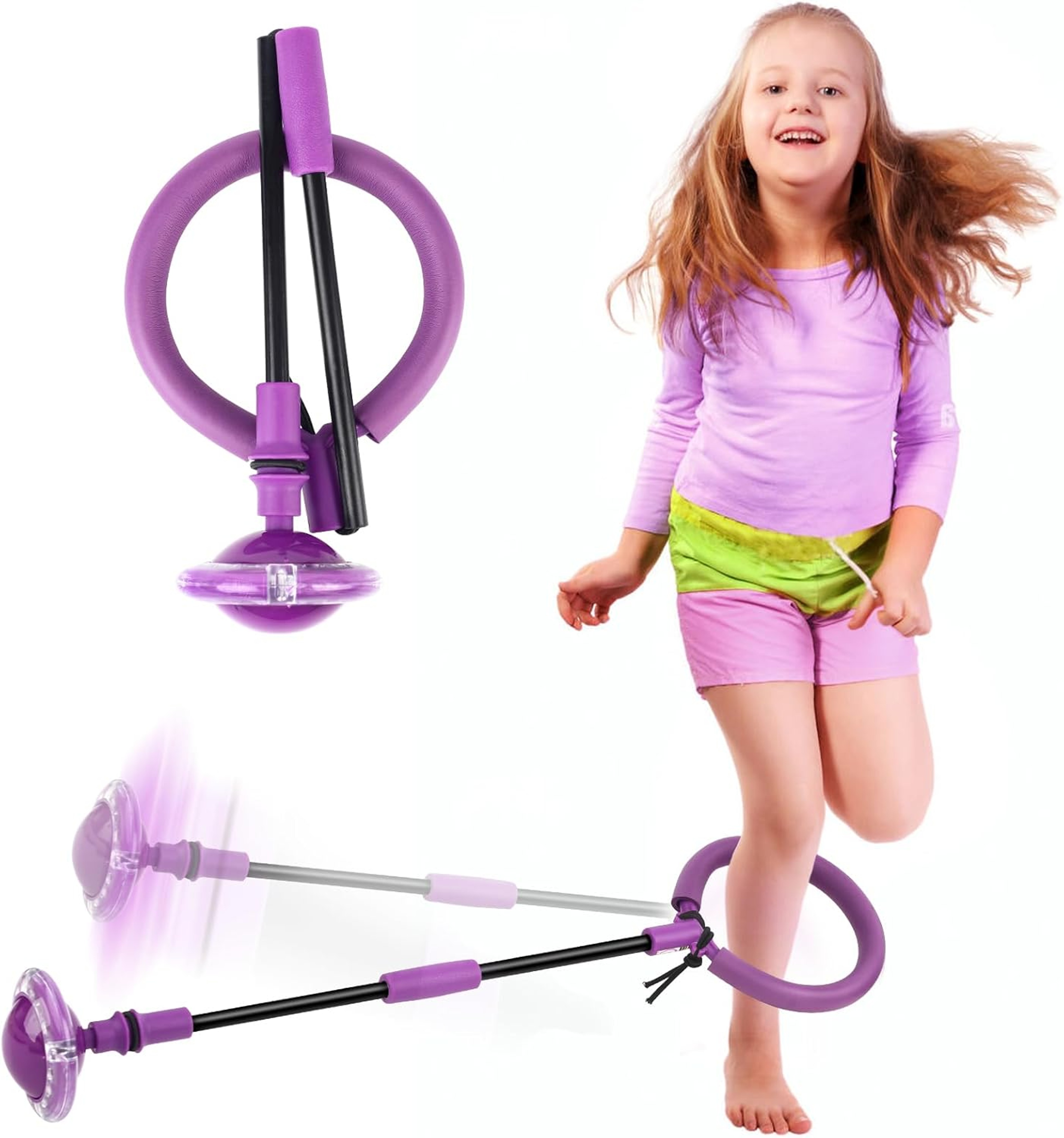 Premium Foldable Flash Wheel Ankle Skip Ball Fun Active Kids Fitness Toy – view 1