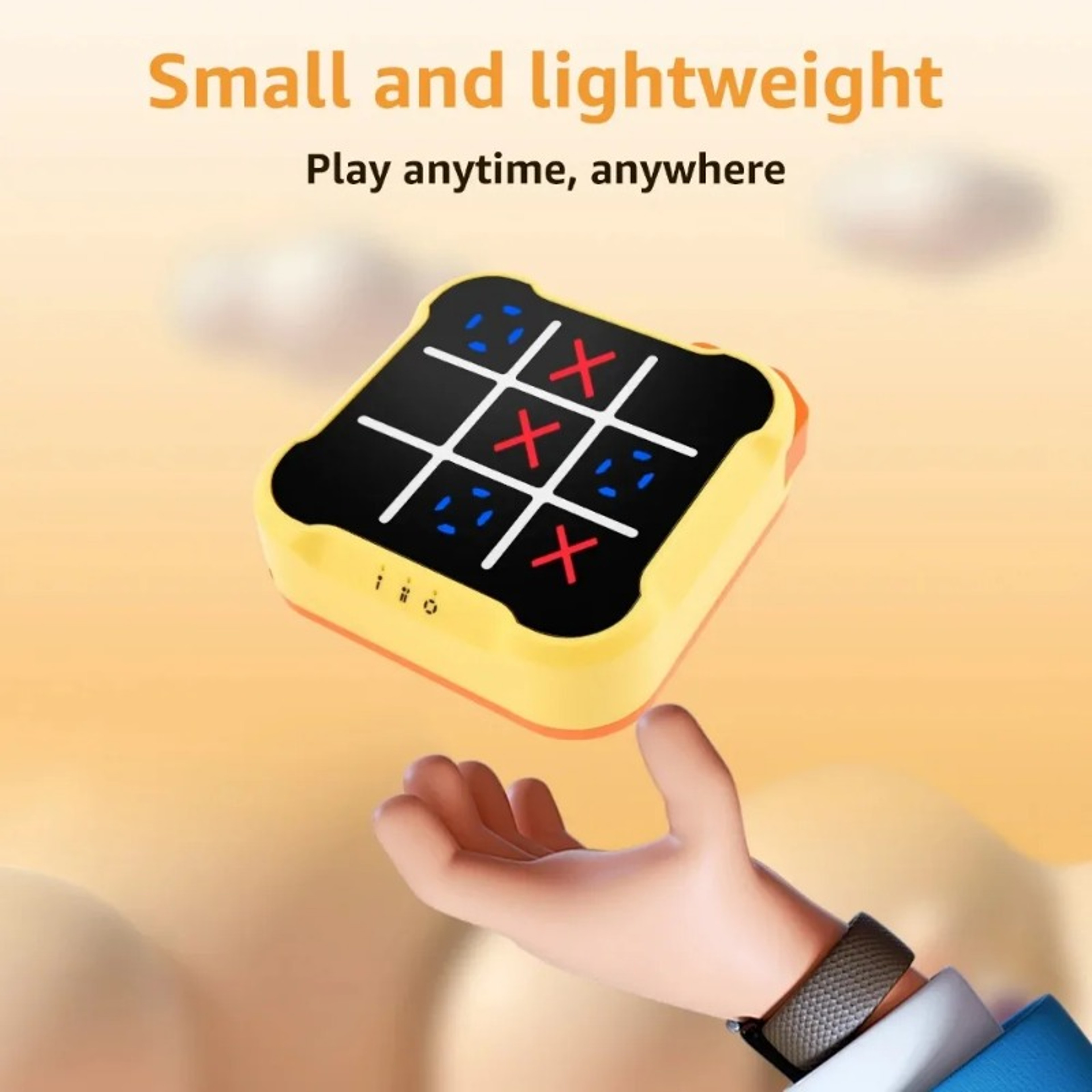 Portable Multifunctional Electronic Tic Tac Toe Game  Montessori Puzzle Board 4