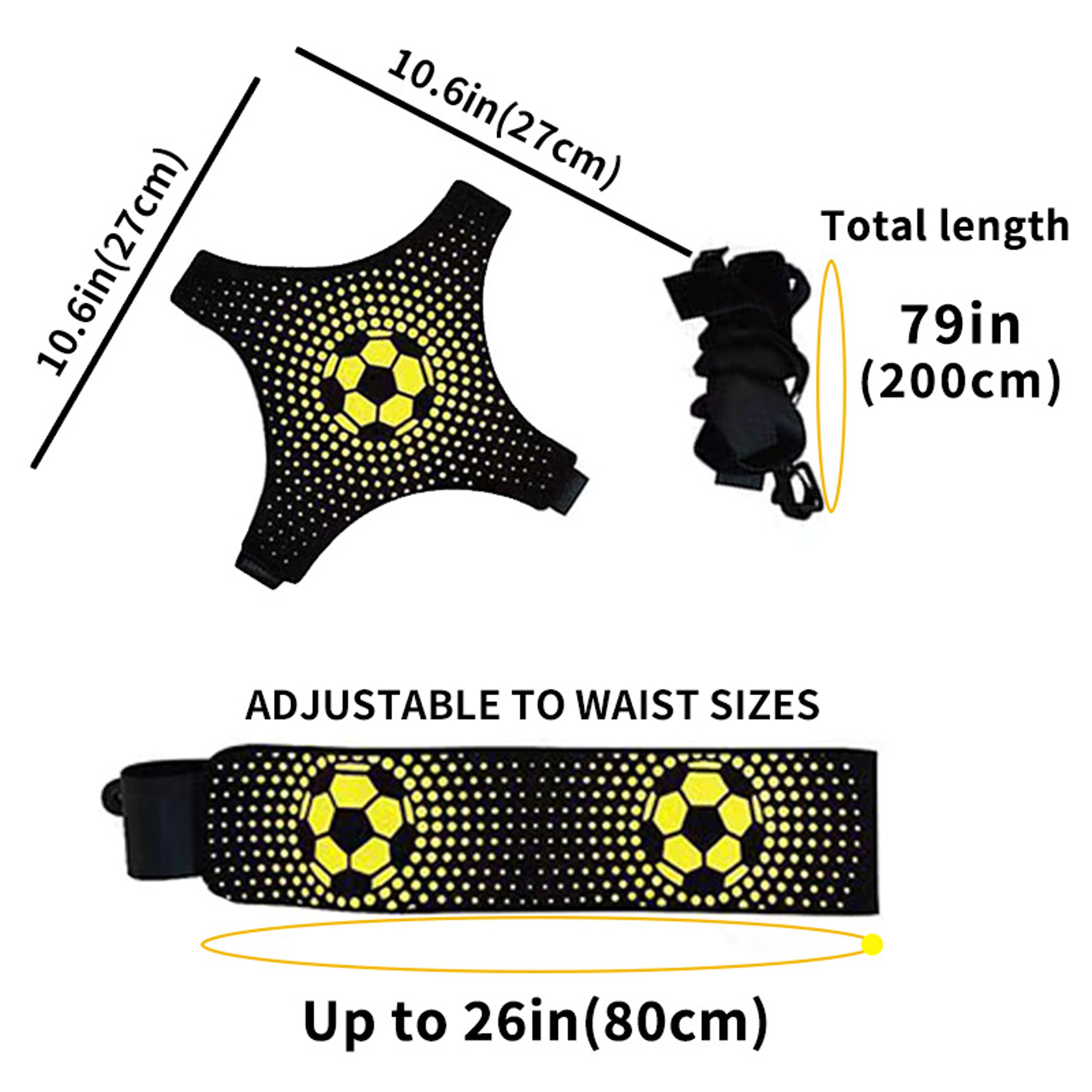 Elite Solo Soccer Juggling Trainer & Adjustable Football Training Belt – view 8