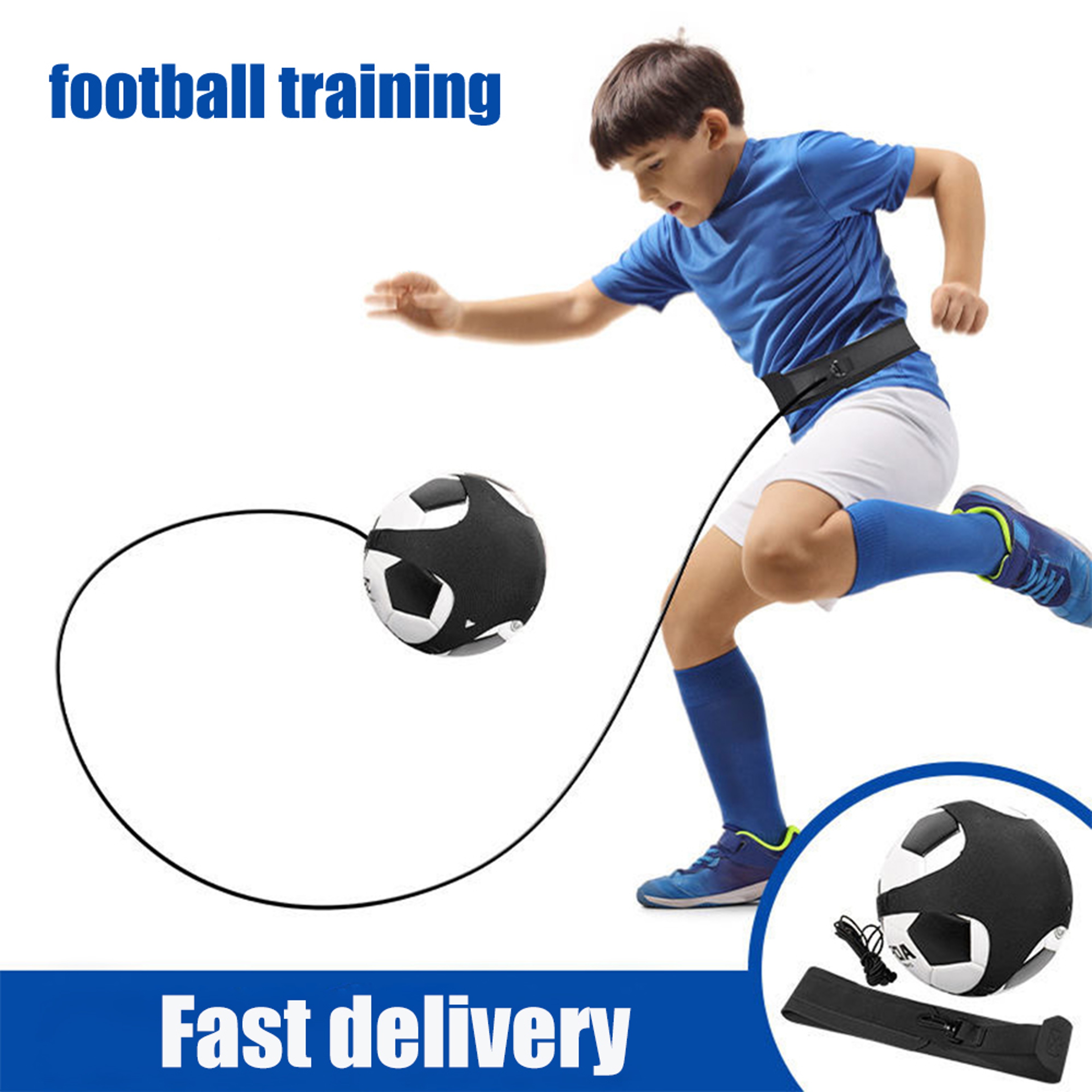 Adjustable Soccer Training Belt & Football Kick Trainer for Ball Control and Solo Practice – view 3