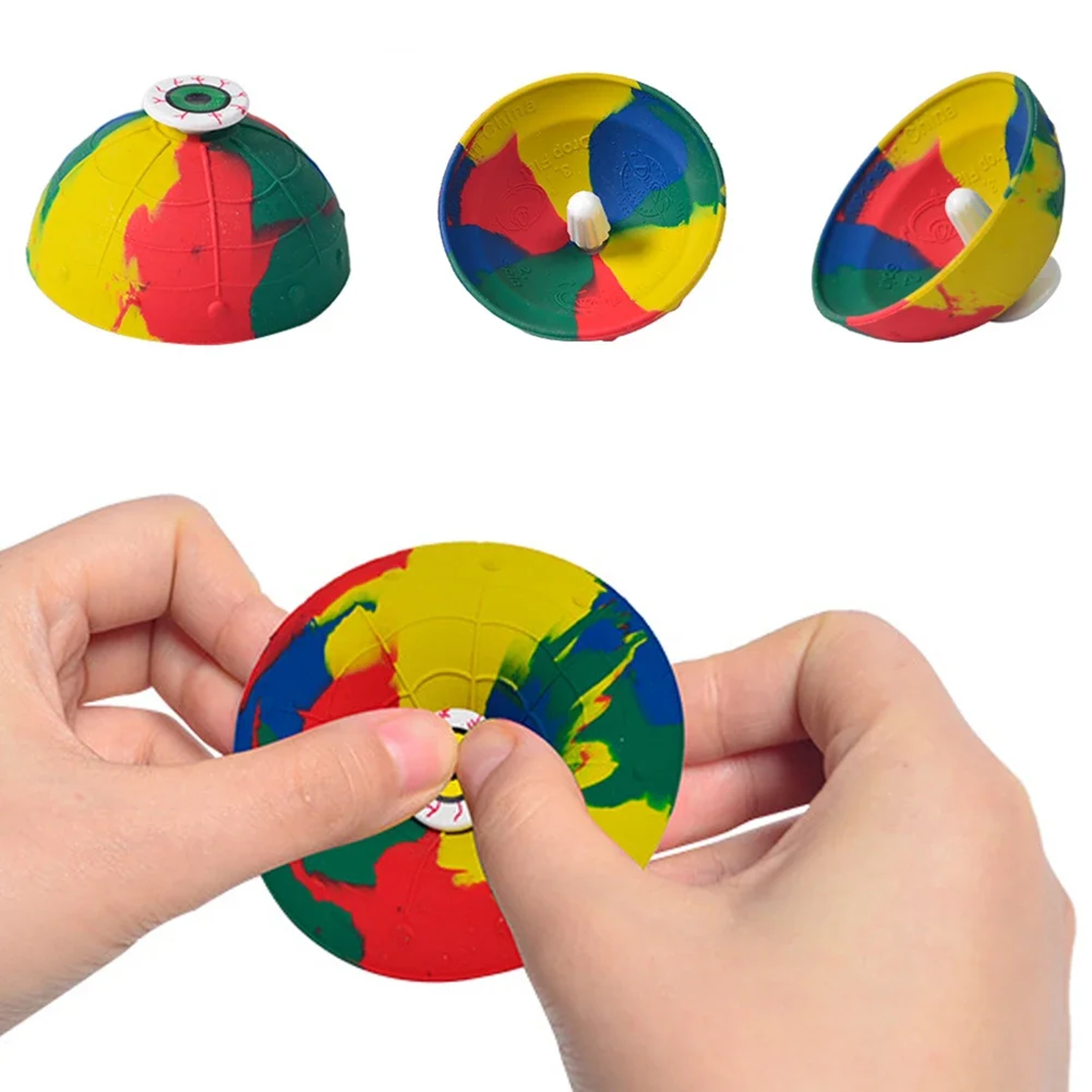 Durable Outdoor Kids Bounce Bowl Toy  Camouflage Spin  Jump Fun 2