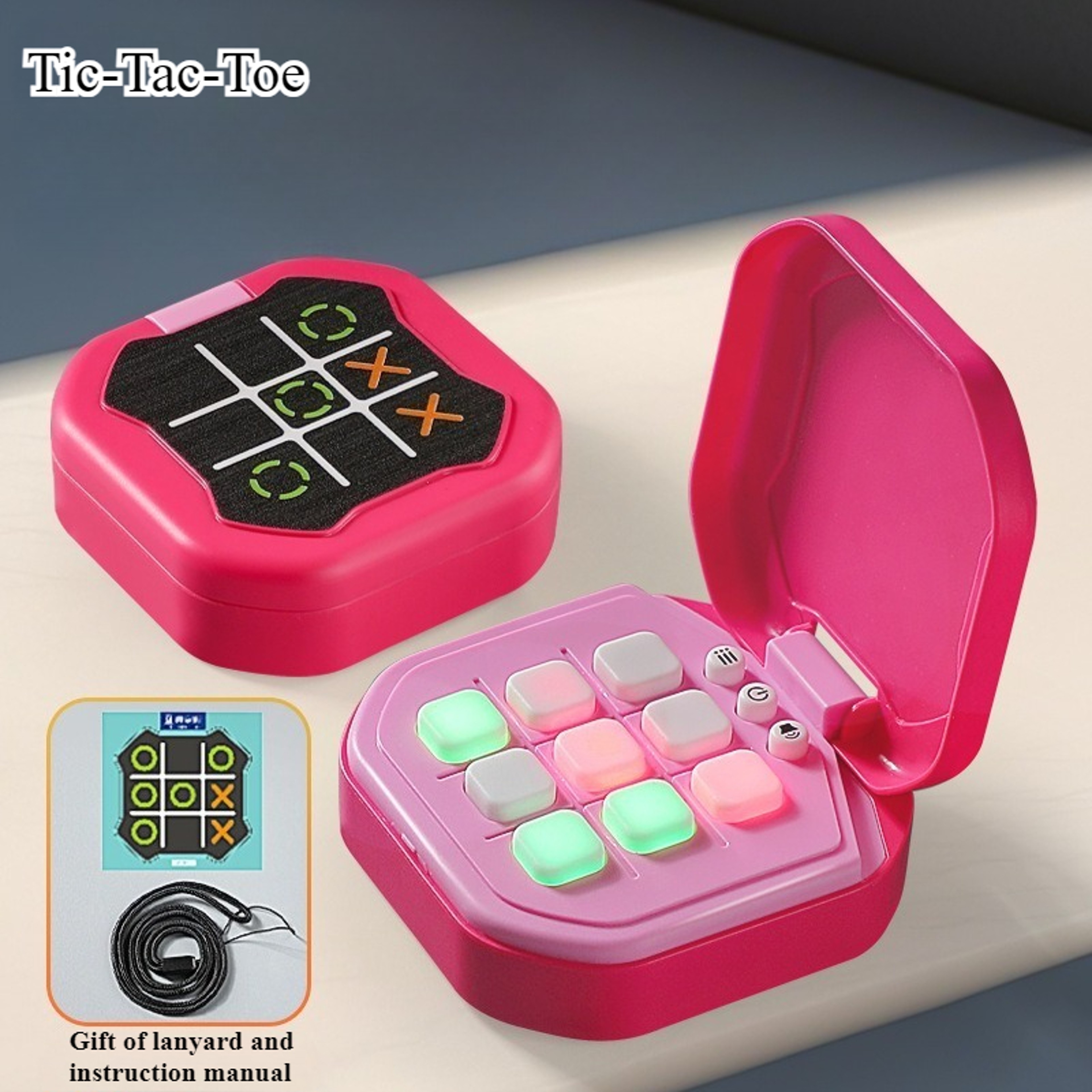Portable Electronic Tic Tac Toe  Montessori Puzzle Game Board  Strategy Board Game For Kids  Adults 7