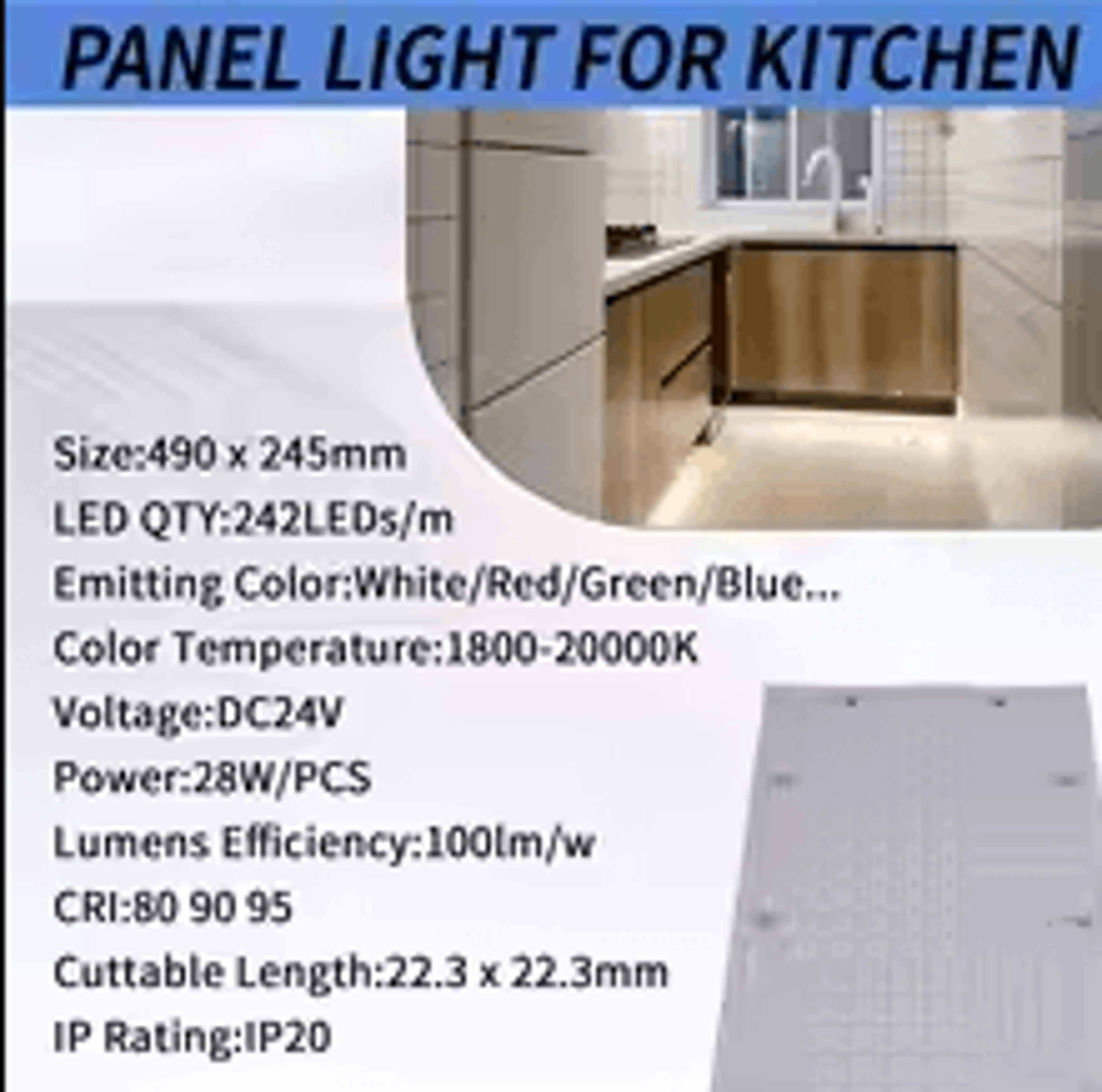 LED Panel Sheet Lights Flexible LED Sheets For Kitchen Marble Backlighting 3