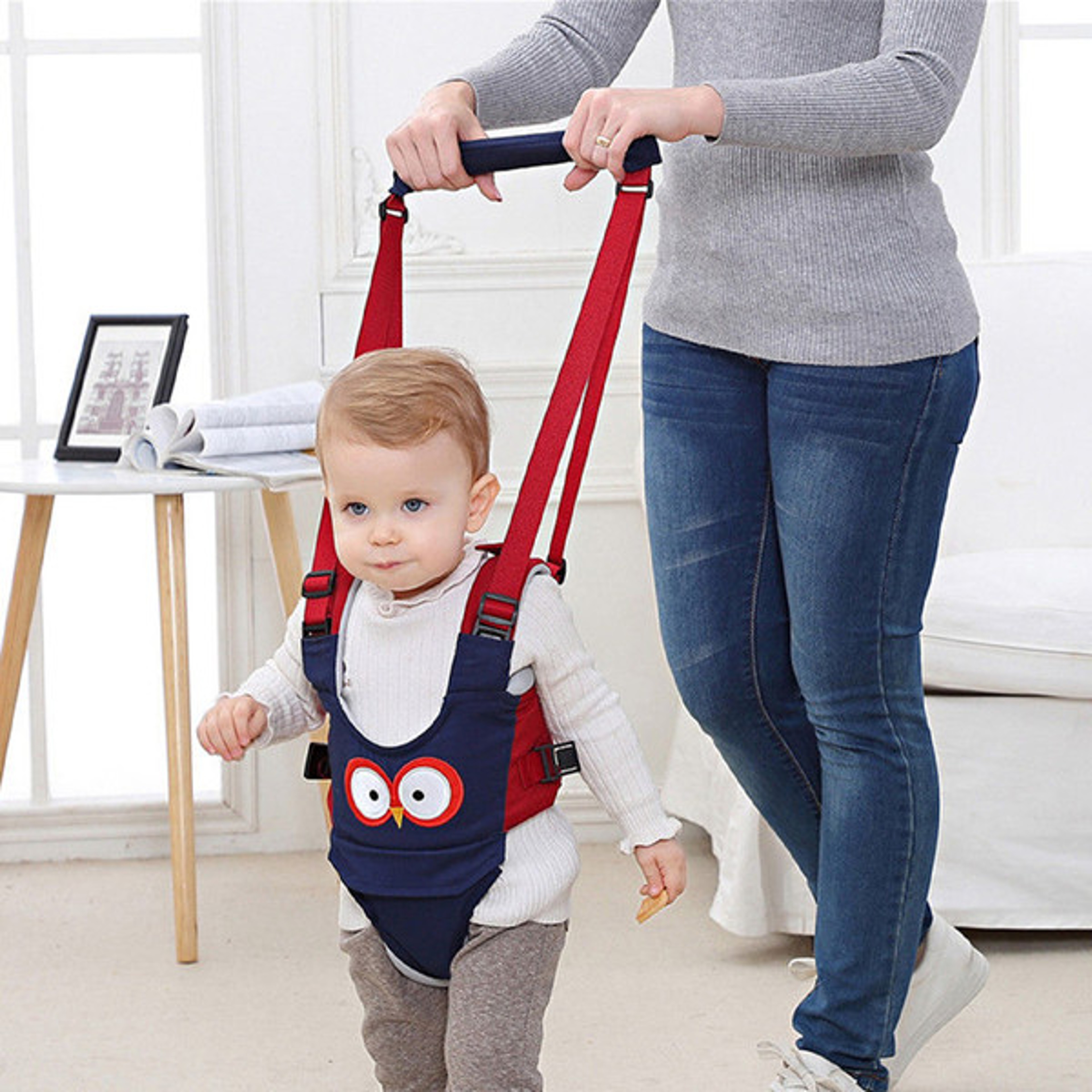 Baby Walking Belt Safety Harness Auchan blue