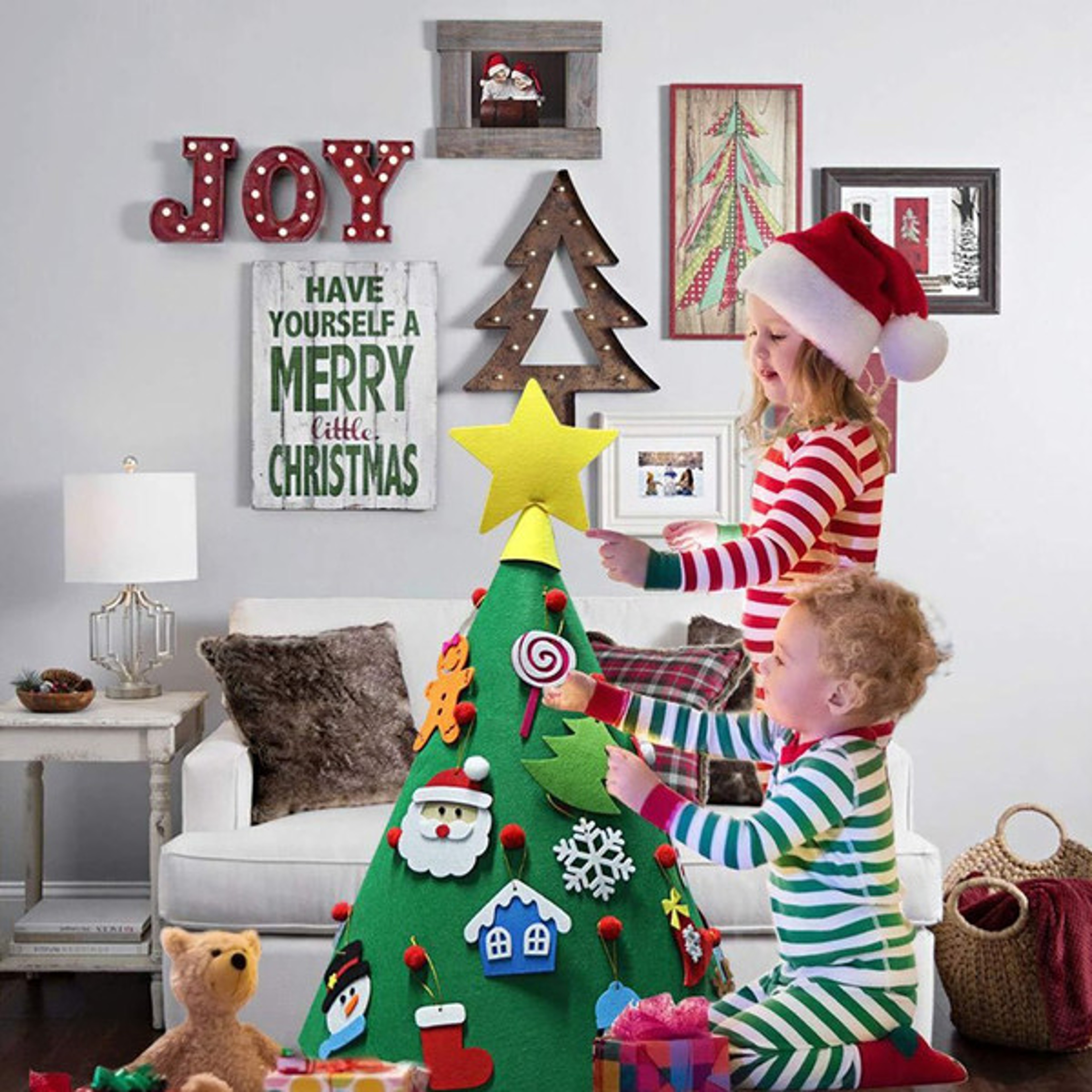 Educational Christmas decor for toddlers