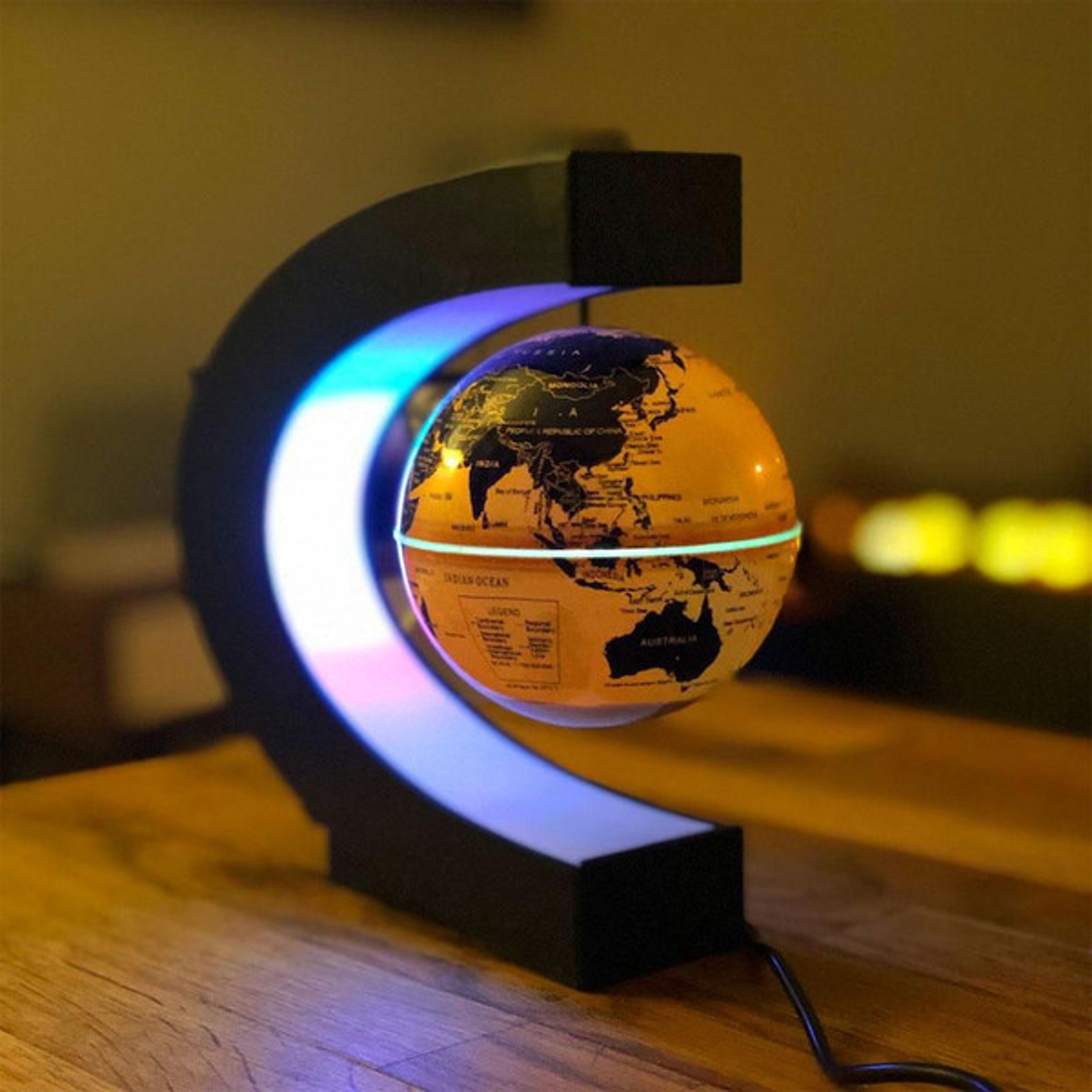 Magnetic Levitation with C-Shaped Display Gold 1