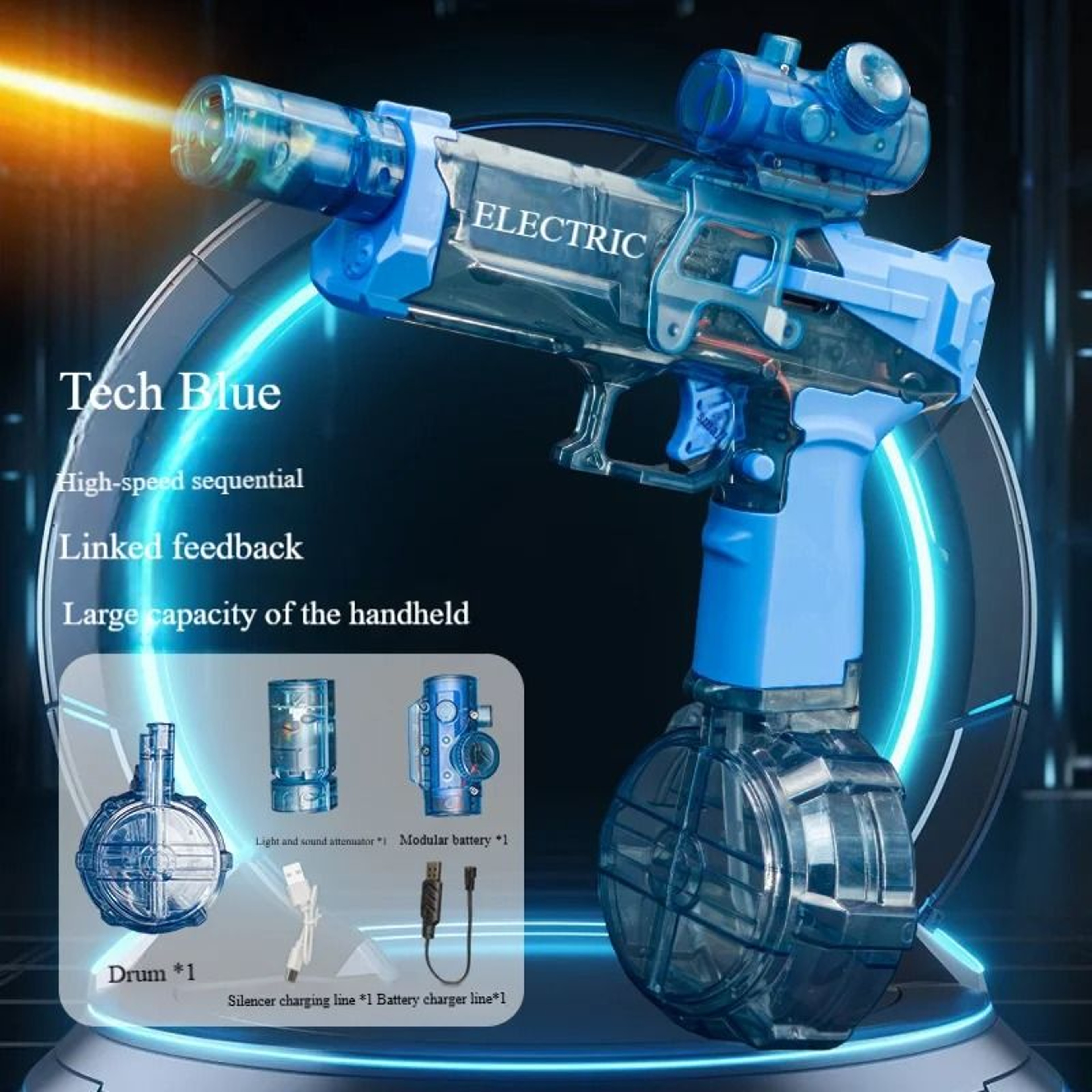 Rechargeable Water Gun with Strong Pressure