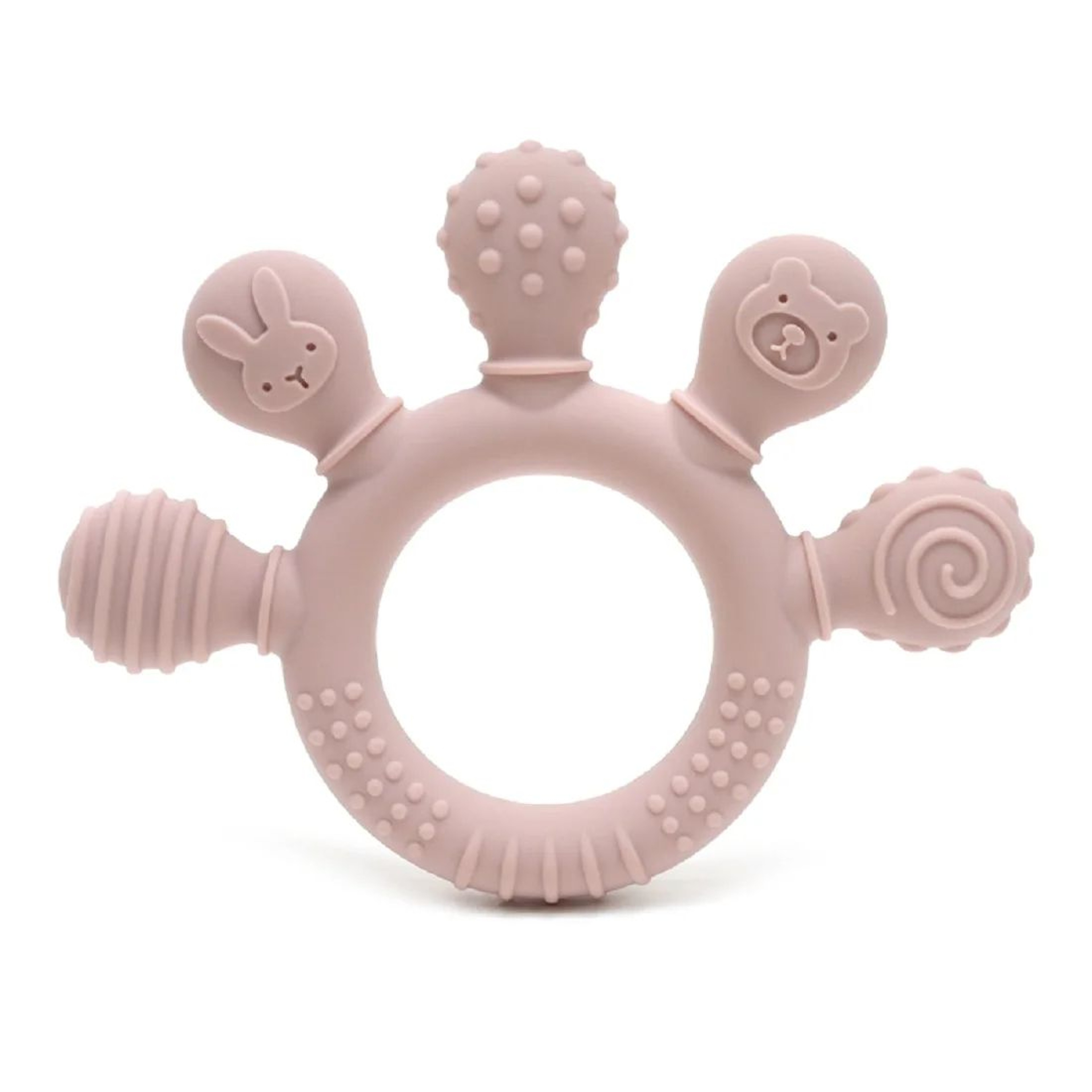Premium Silicone Teether for Soothing Gums  Safe Baby Teething Toy Perfect Baby Shower Newborn B