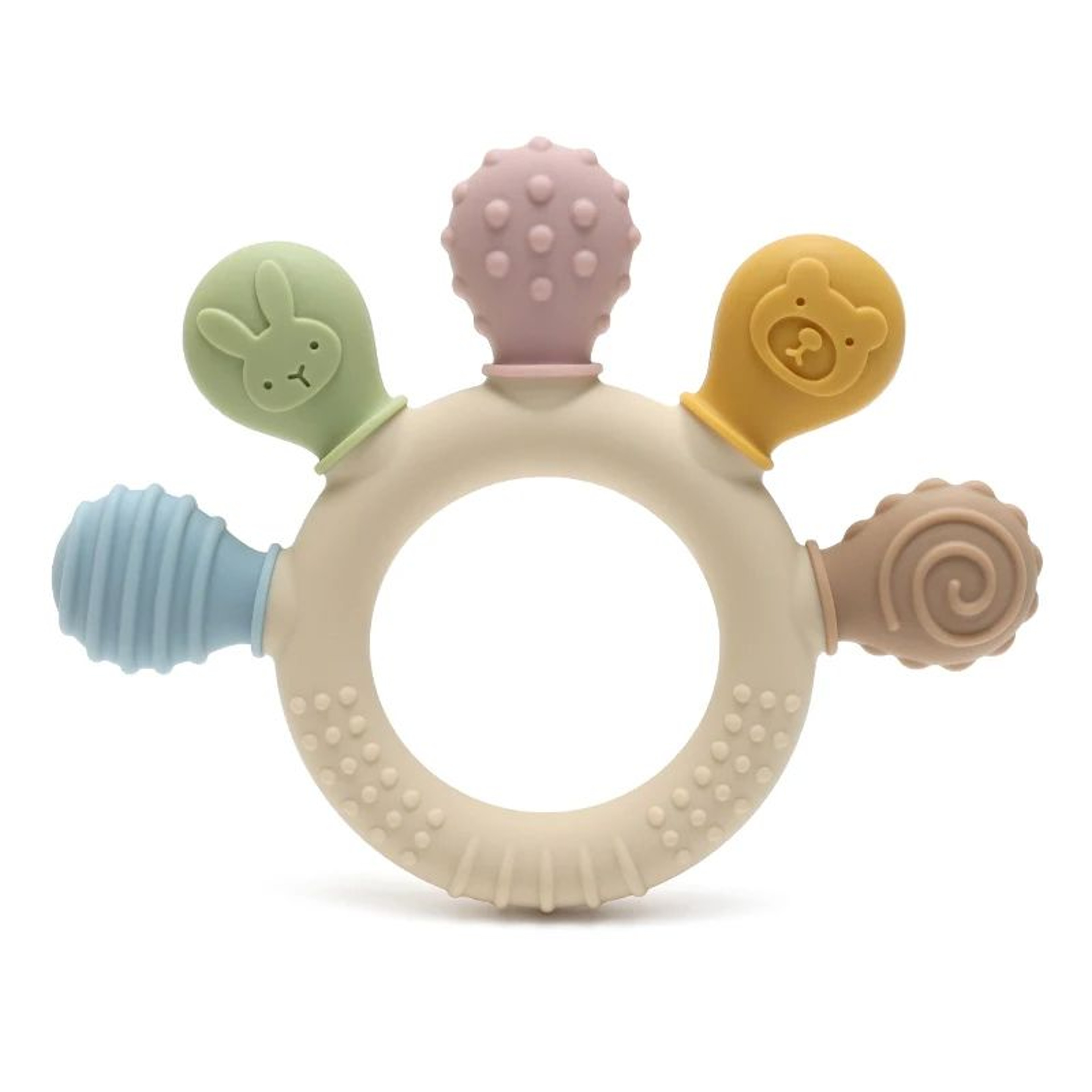 Premium Silicone Teether for Soothing Gums  Safe Baby Teething Toy Perfect Baby Shower Newborn B