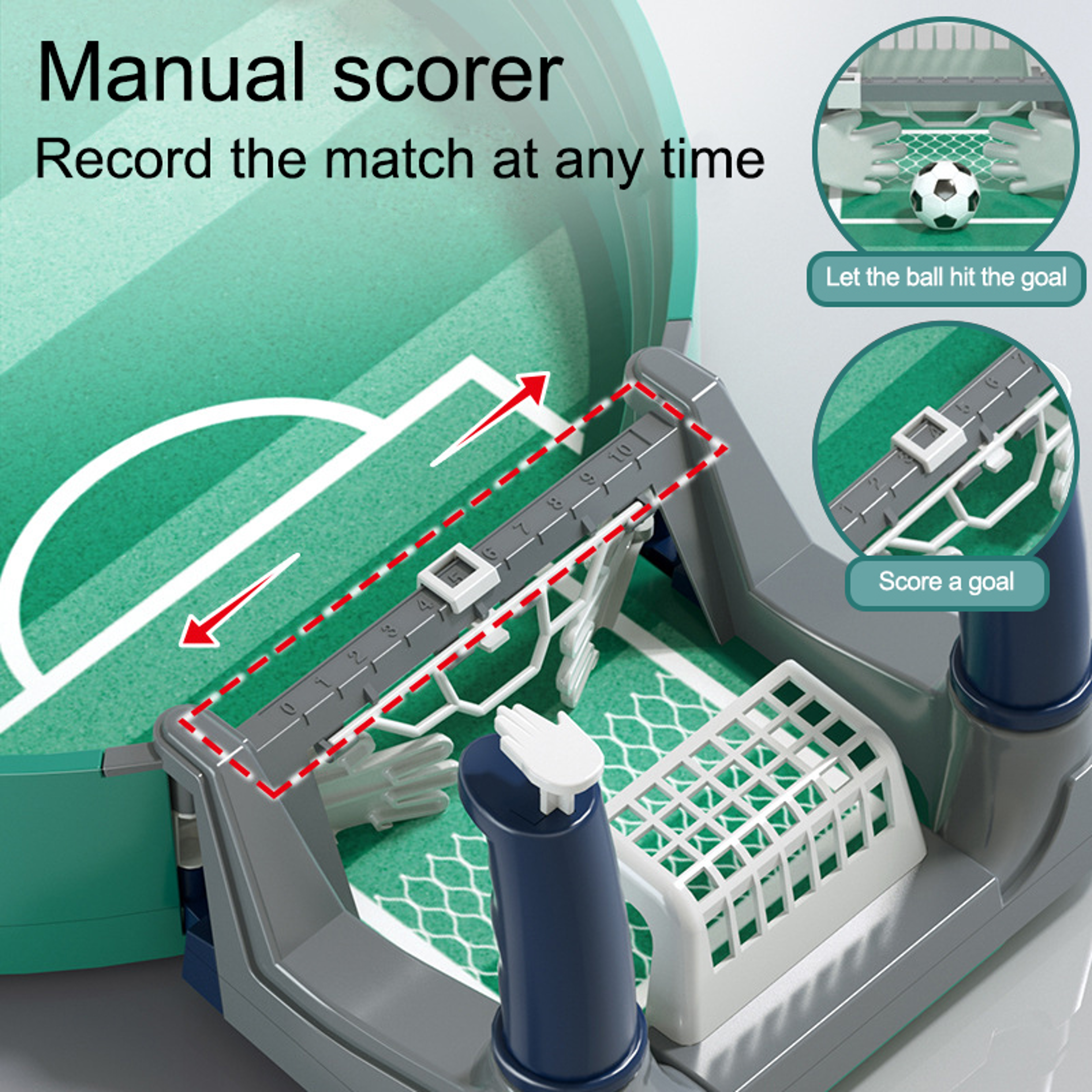 Mini Soccer Tabletop Arcade Game Portable Football Board Game For Kids  Adults 2