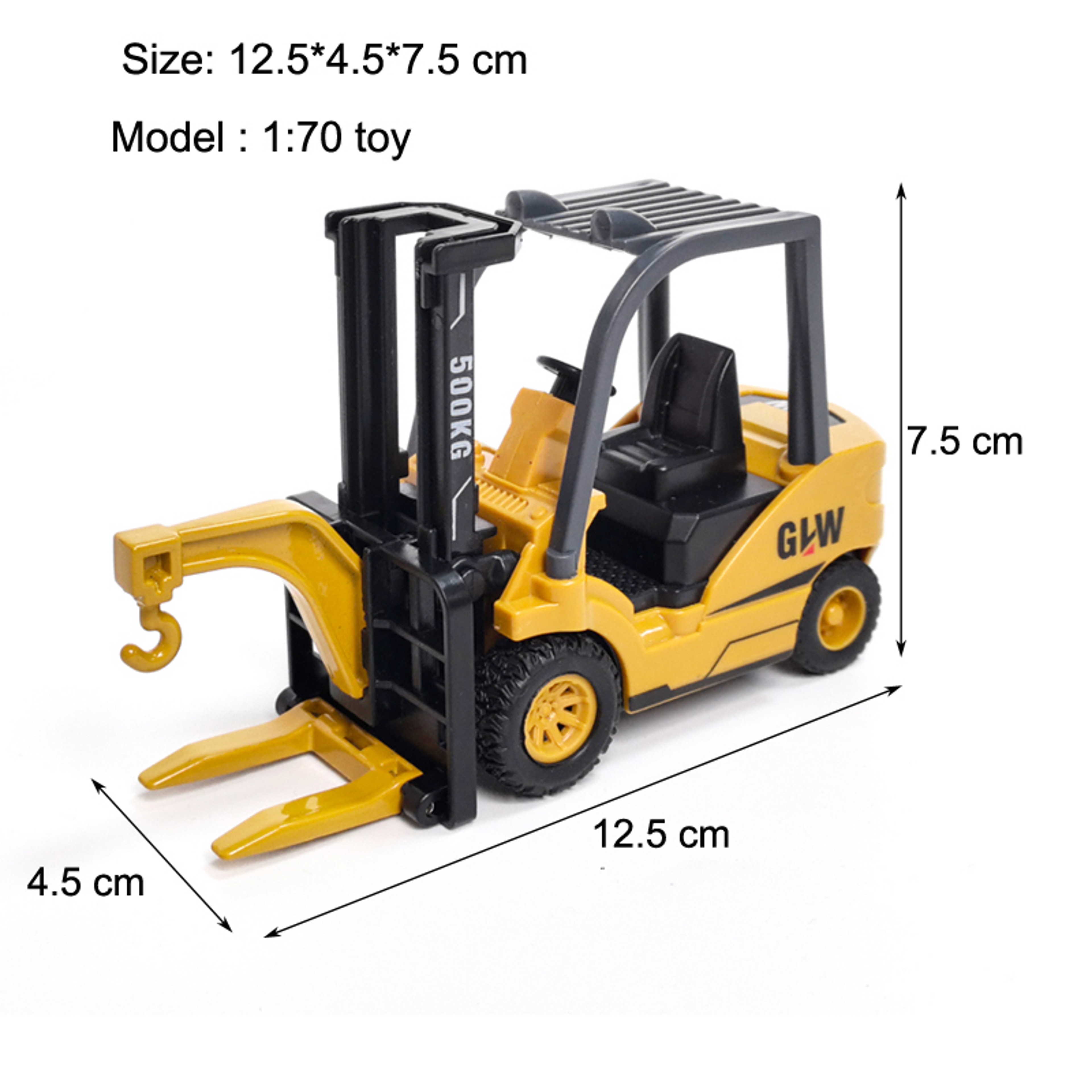 Alloy Tractor & Excavator Toy Set for Boys, Diecast Engineering Vehicle, Bulldozer, Mini Crane Truck – view 13