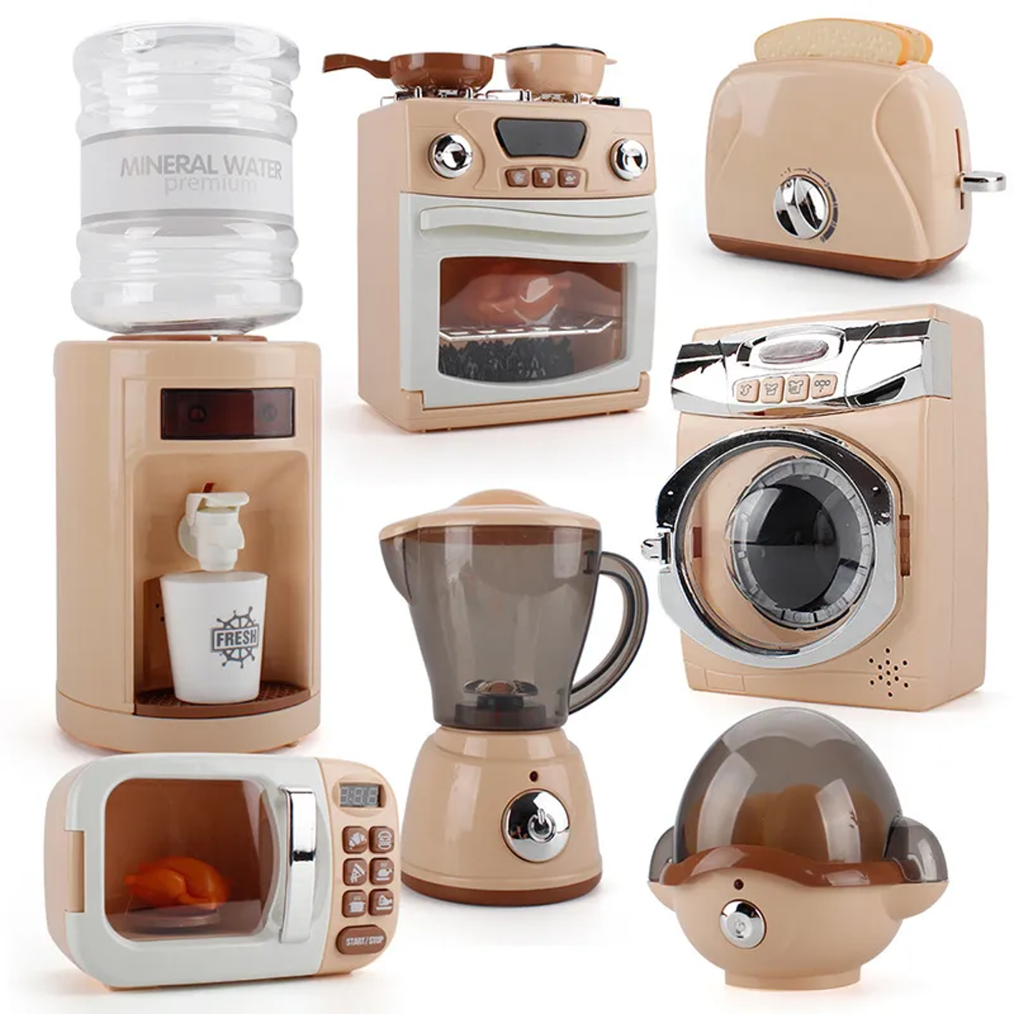 Childrens Pretend Play Toys Electric Kitchen Set, Montessori Learning Game – view 6