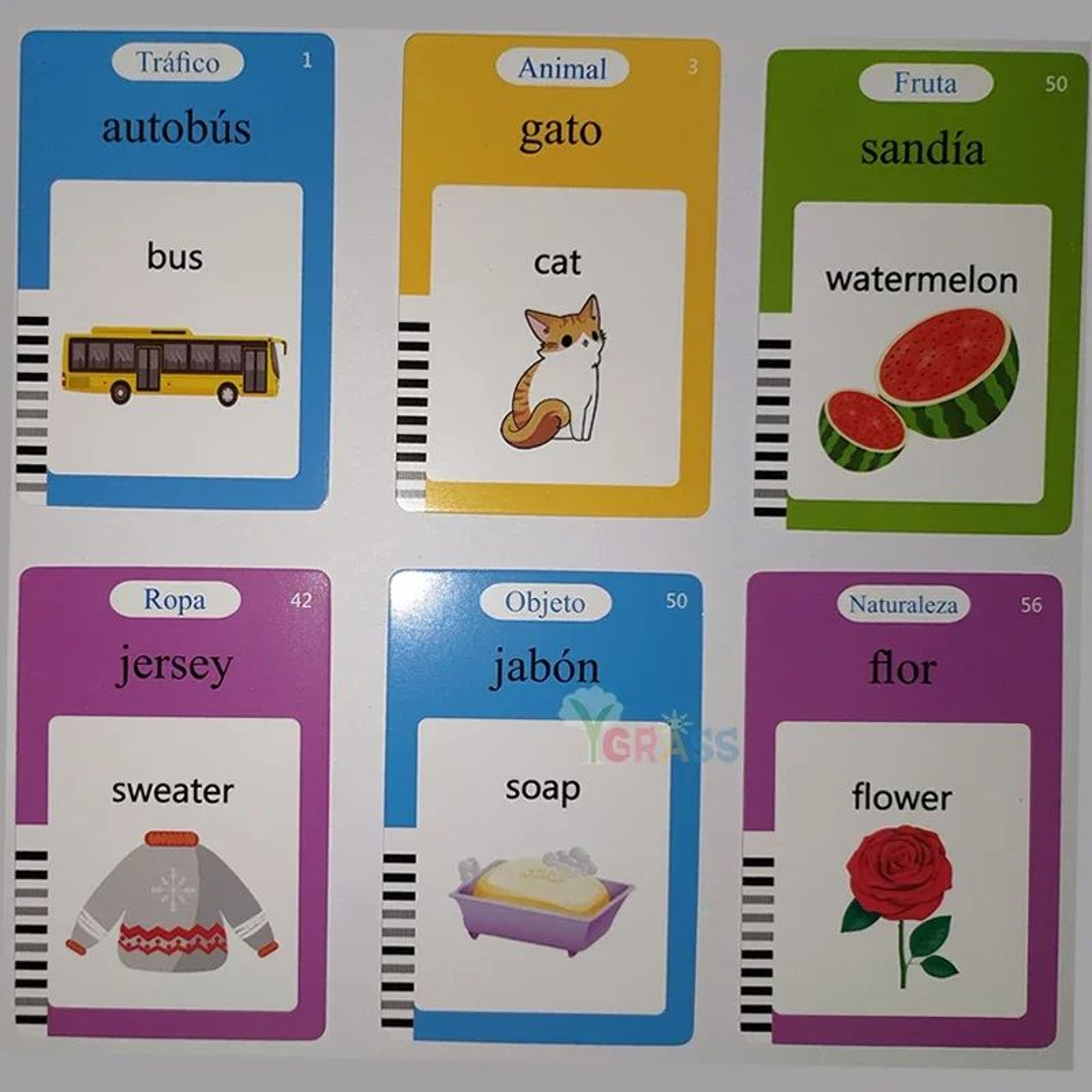 Educational Learning Talking Flash Cards For Kids  Multilingual Audio Book Toy English Russian Span