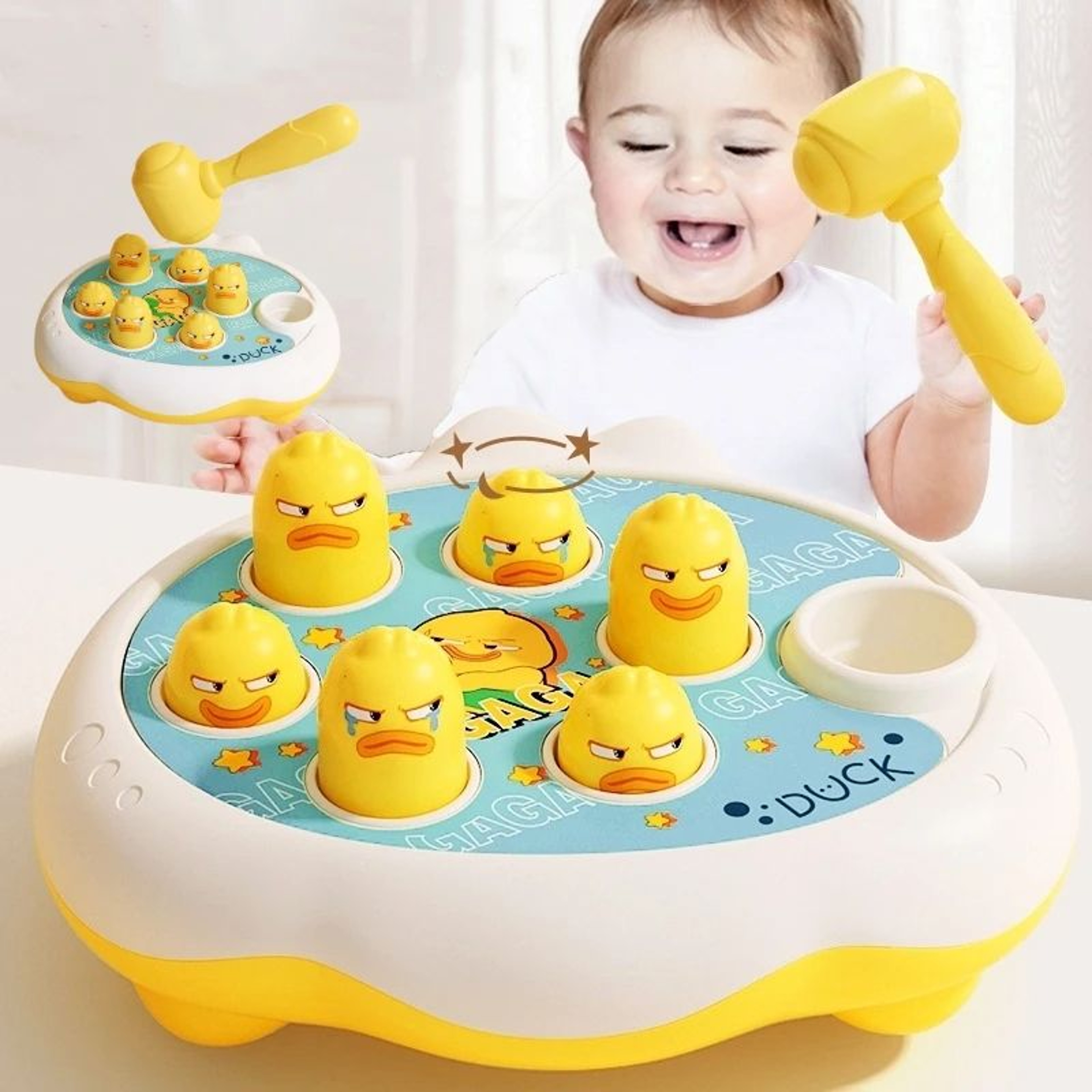 Montessori Baby Learning Toy Duck Frog Pig Educational Puzzle Toy With Hammer For Toddlers 1224 Mon 0