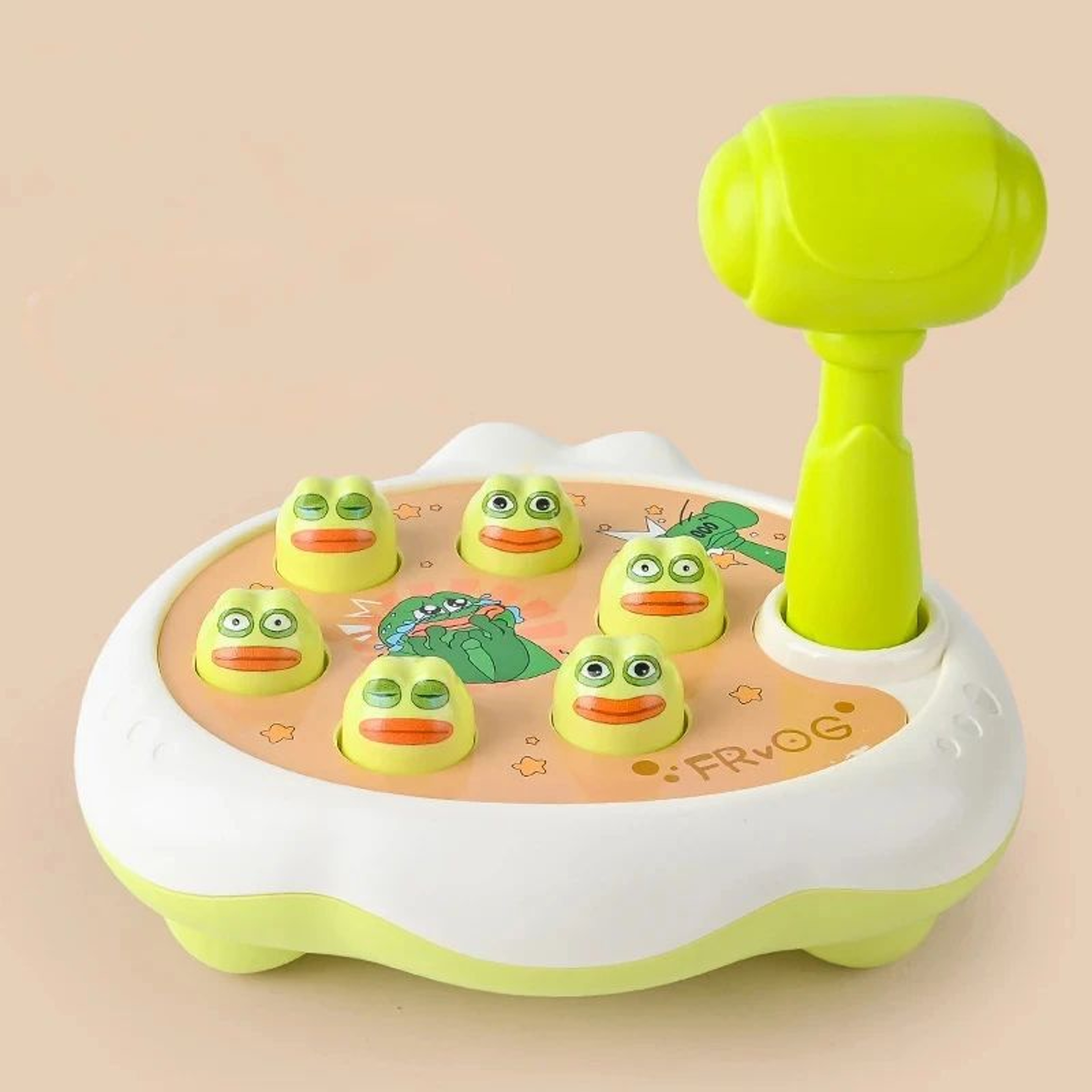 Montessori Baby Learning Toy Duck Frog Pig Educational Puzzle Toy With Hammer For Toddlers 1224 Mon 6