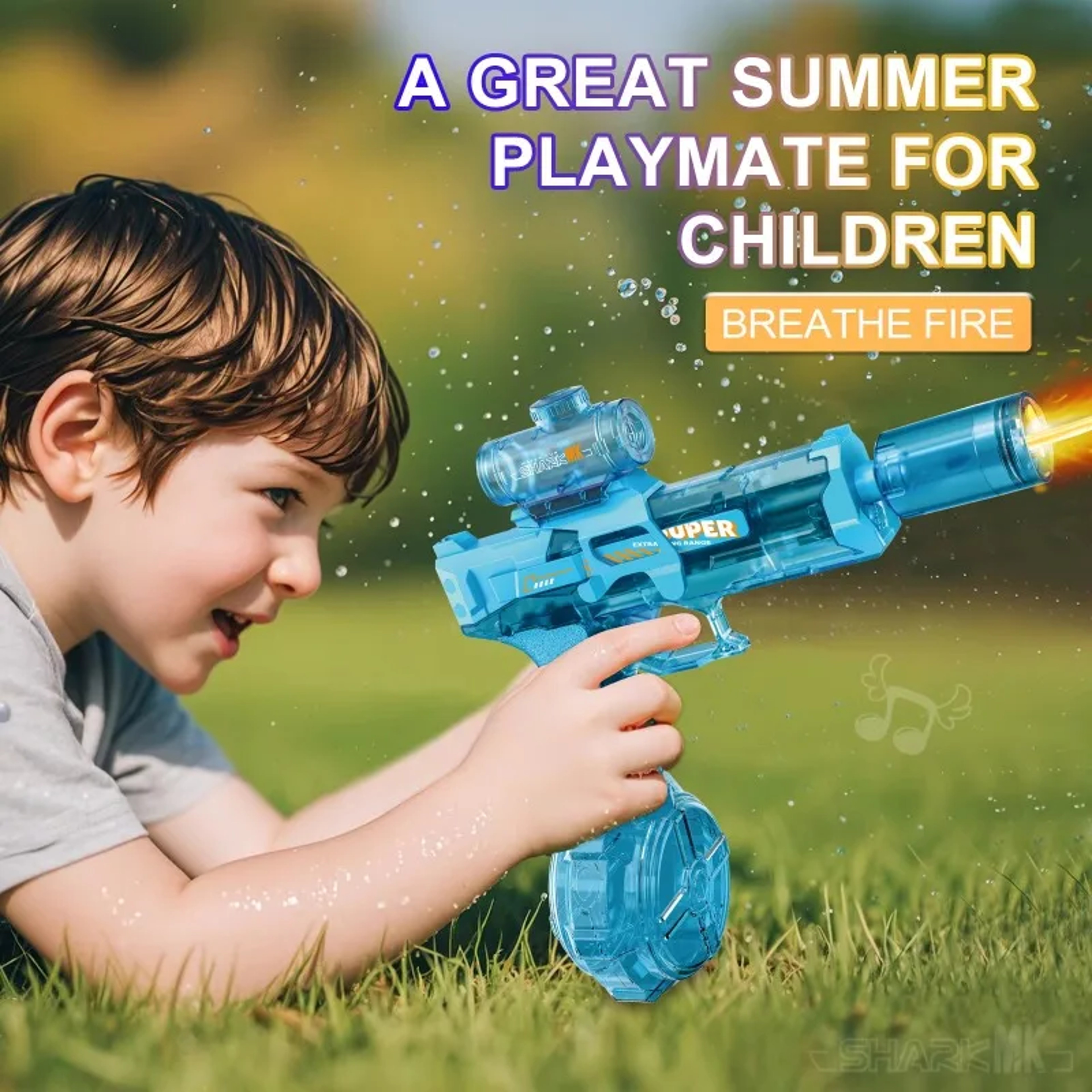 LED Light Emitting Electric Water Gun for Kids, Automatic Sensor Lights Water Pistol Summer Outdoor Beach Pool Toy – view 5