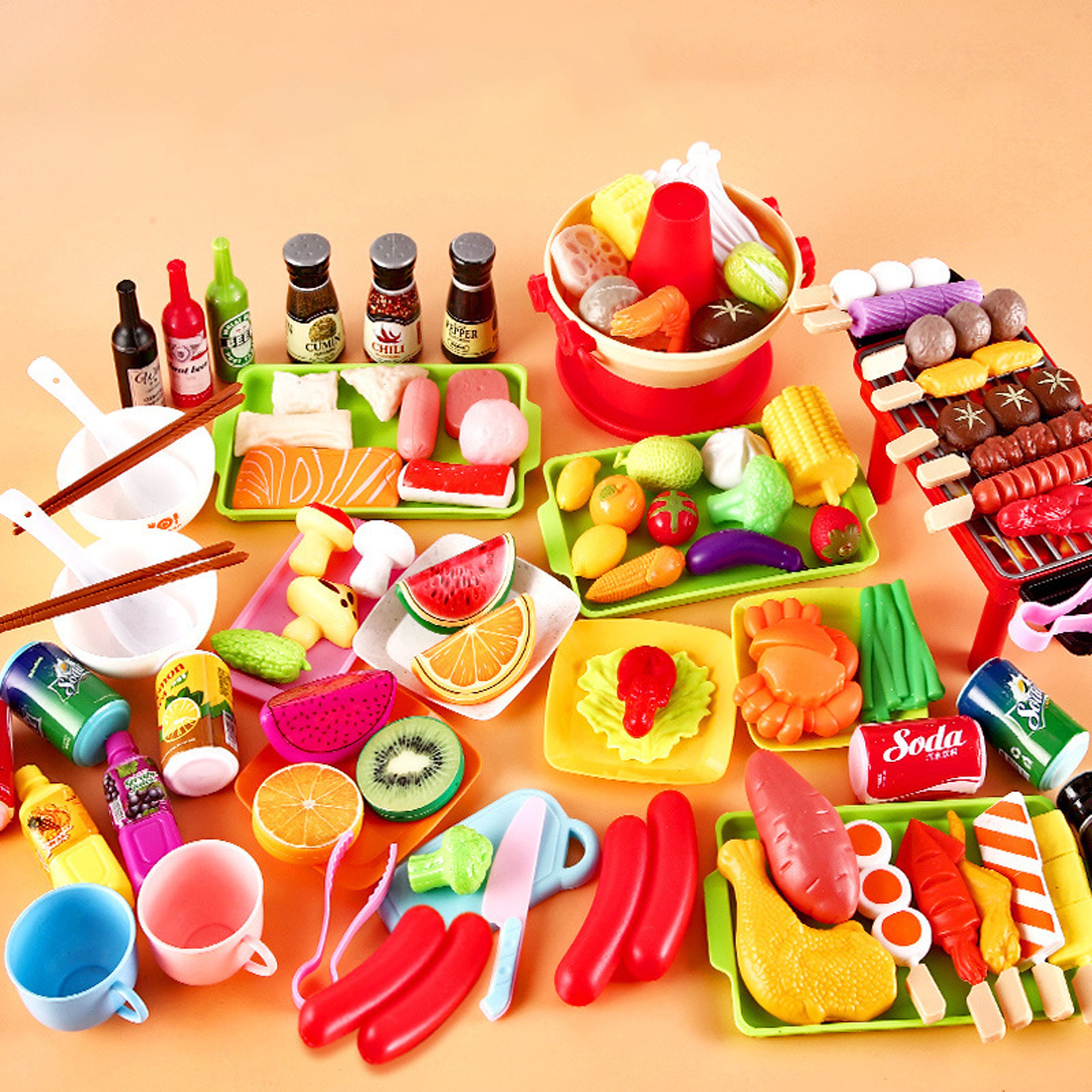 Kids Pretend Play Kitchen Toys, Educational Play House, Simulation Food, Interactive Toys Gifts for Children – view 5