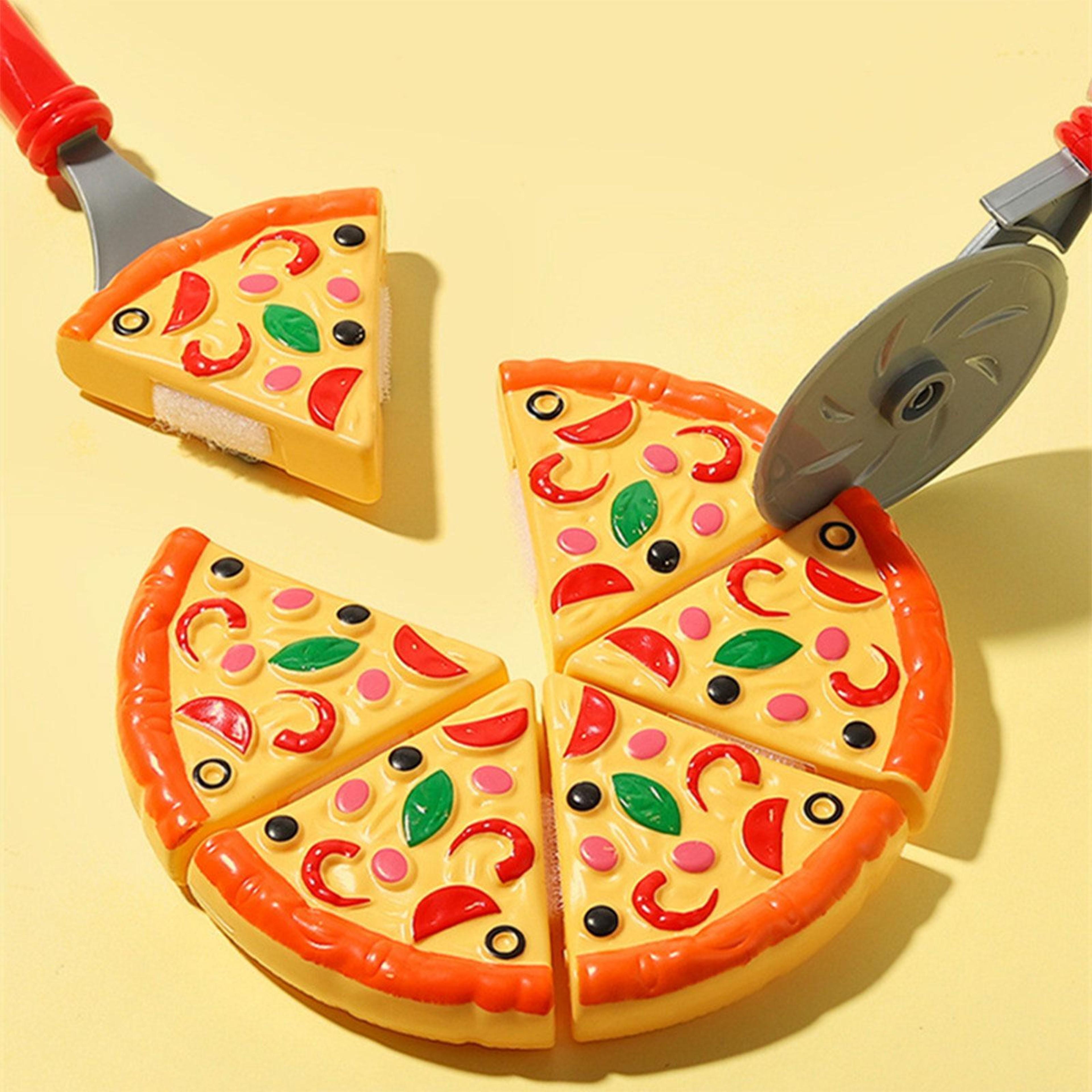 Kids Pizza Cutting Toy, Pretend Play Food Cooking, Child Toy Kitchen, Simulation Plastic Pizza Dinette, Kitchen Toys – view 1