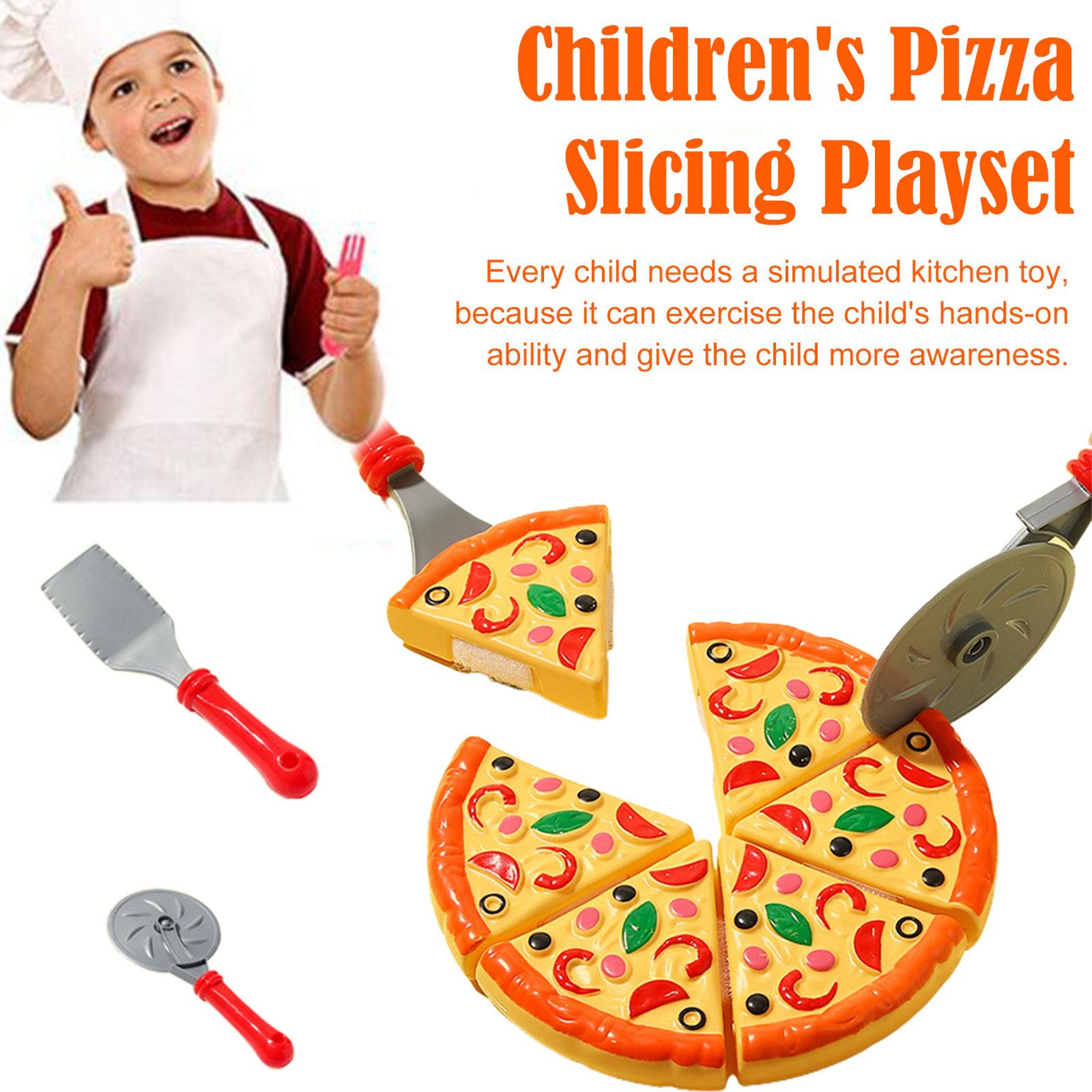 Kids Pizza Cutting Toy, Pretend Play Food Cooking, Child Toy Kitchen, Simulation Plastic Pizza Dinette, Kitchen Toys – view 4