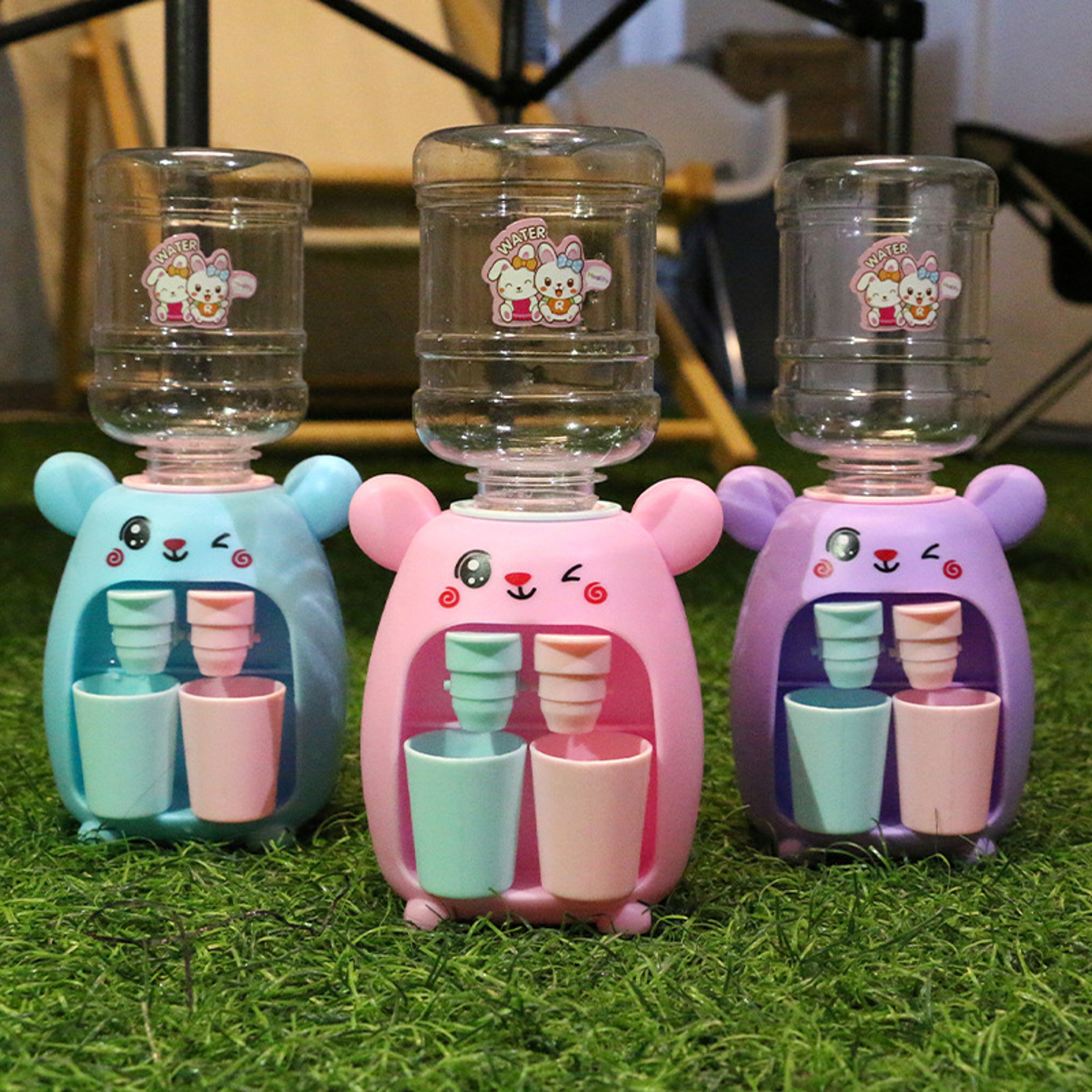 Cartoon Kitchen Toy, Mini Water Dispenser, Kids Gift Cute, Water Drinking Fountain Simulation, Milk Juice Play House – view 1