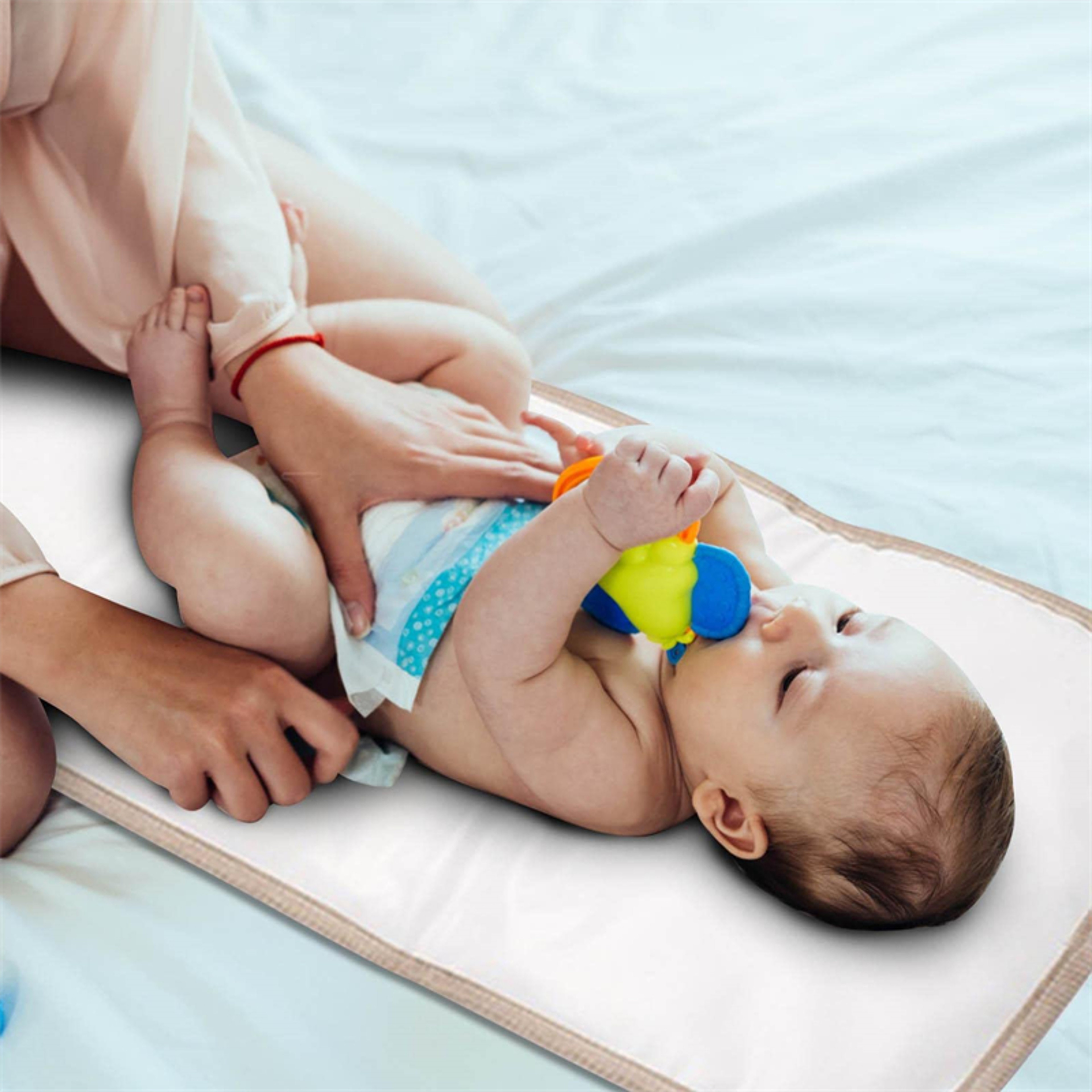 Waterproof Foldable Baby Diaper Changing Pad Portable Newborn Changing Mat With Durable Oxford Cove 0