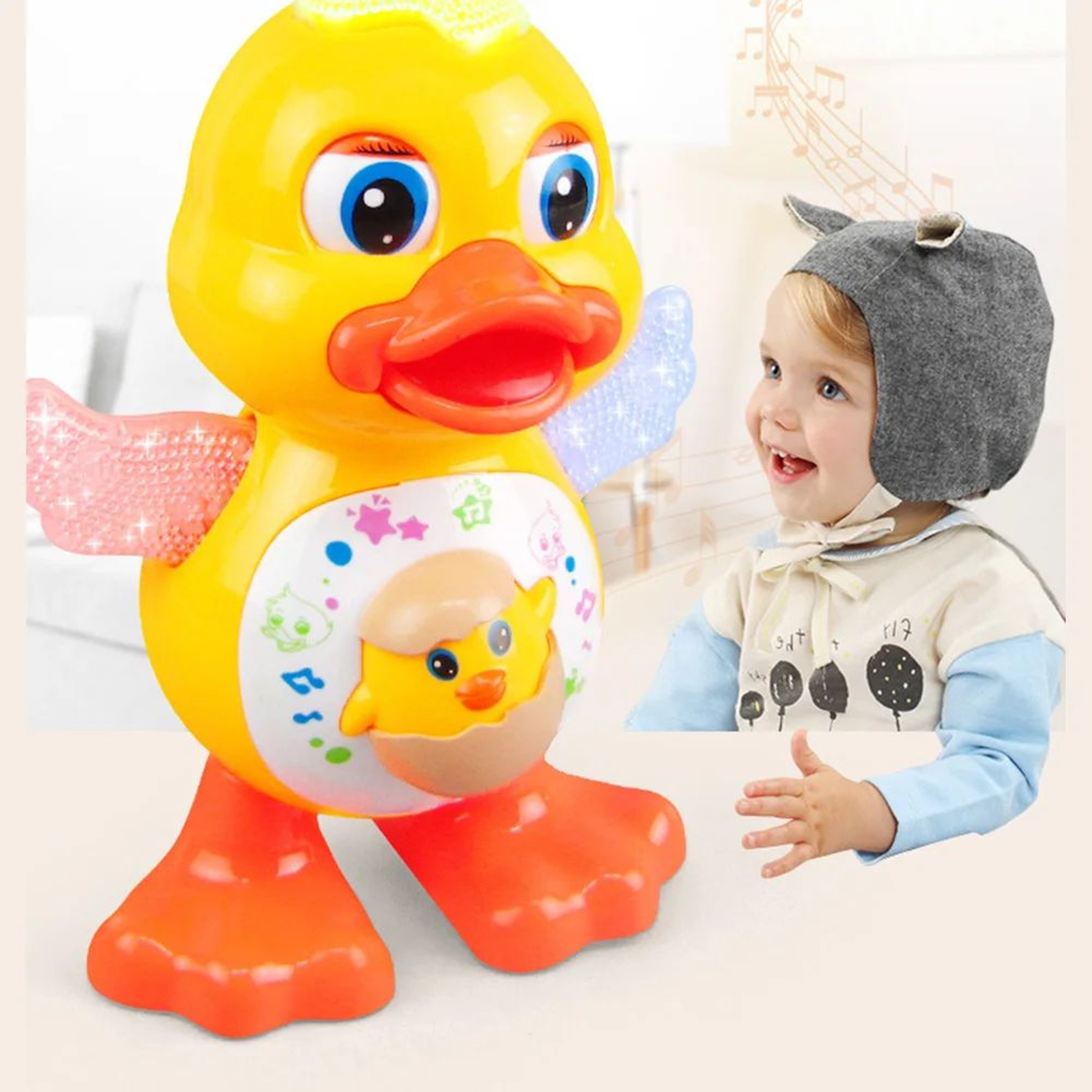 Interactive Dancing Duck Toy With Music  Lights ScreenFree Fun For Toddlers 0