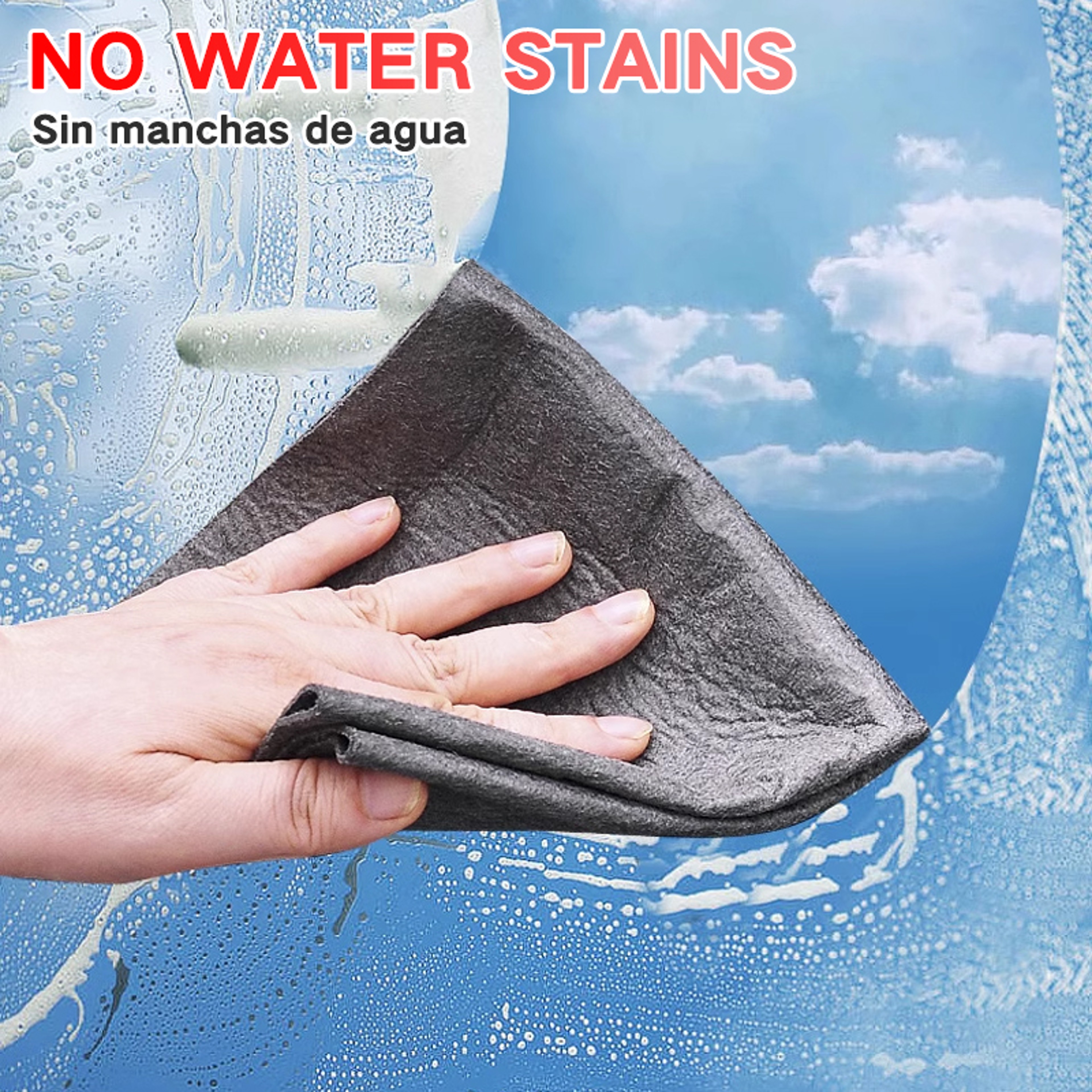 Thickened Magic Cleaning Cloth Microfiber Glass Clean Towel Reusable Washable Lintfree Cleaning Rag