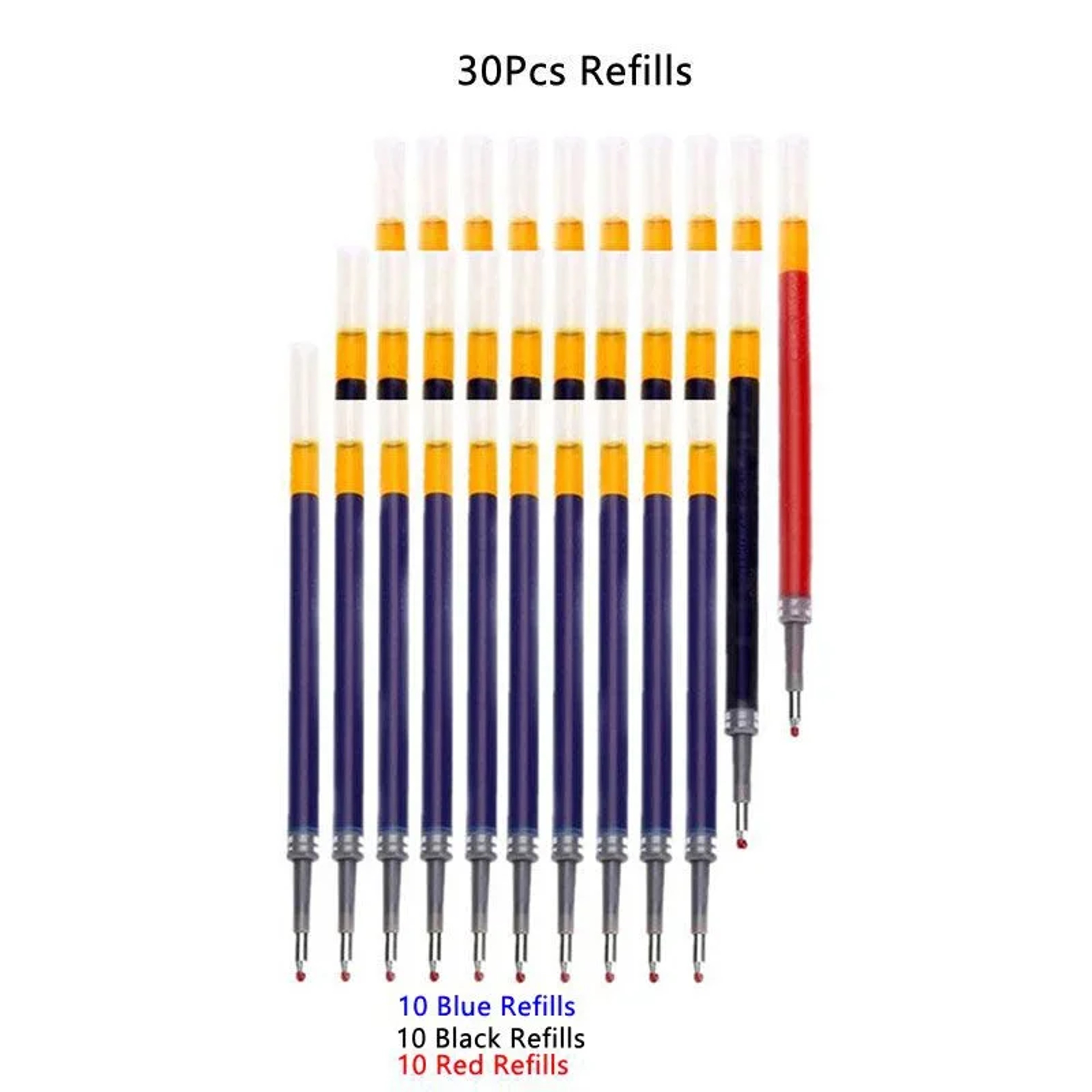 Retractable Gel Pens Set Smooth Black Red  Blue Ink Ballpoint Pens for Writing Office  School S