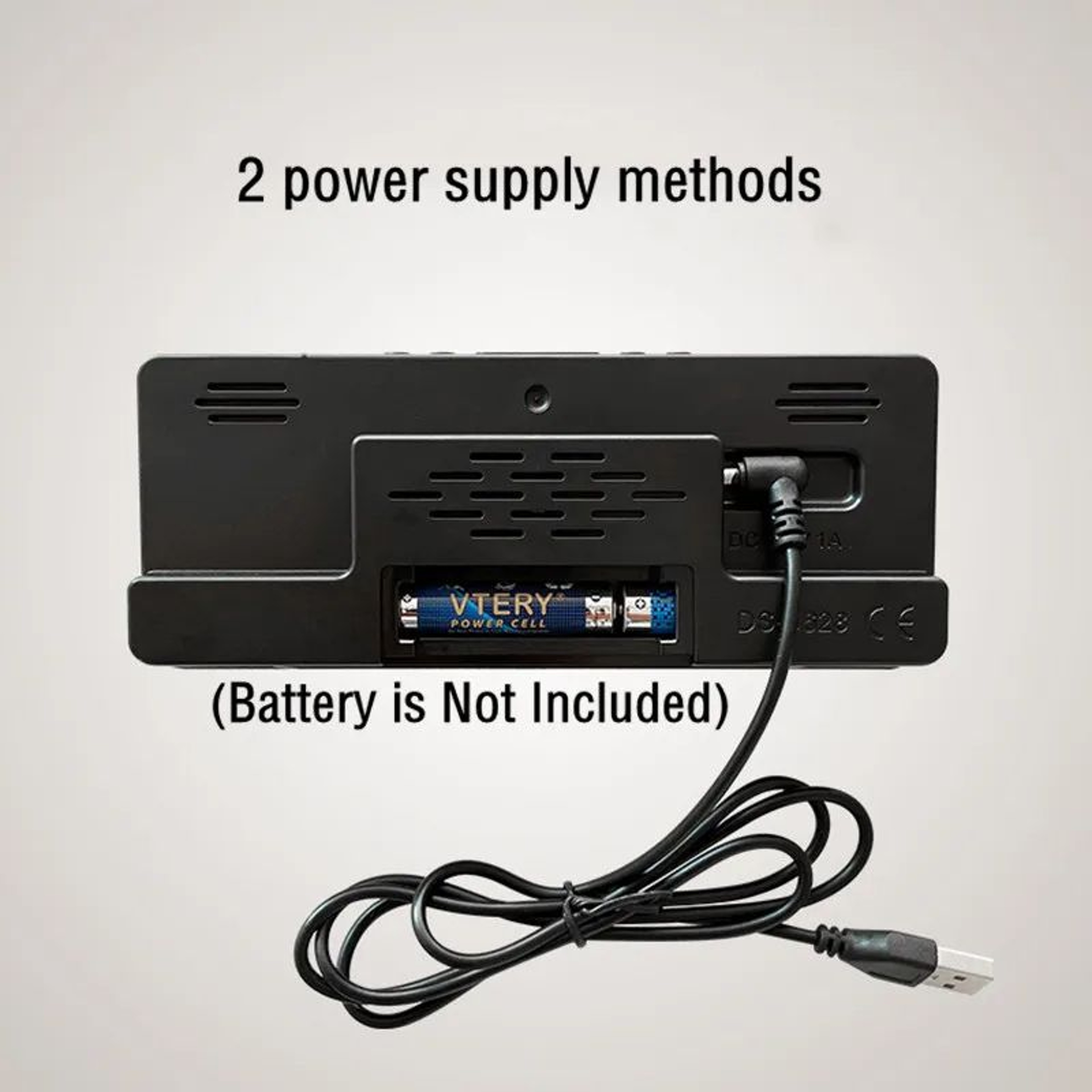 Voice Control Digital Alarm Clock With Temperature Display Snooze  Night Mode 1224H AntiDisturb Des 12