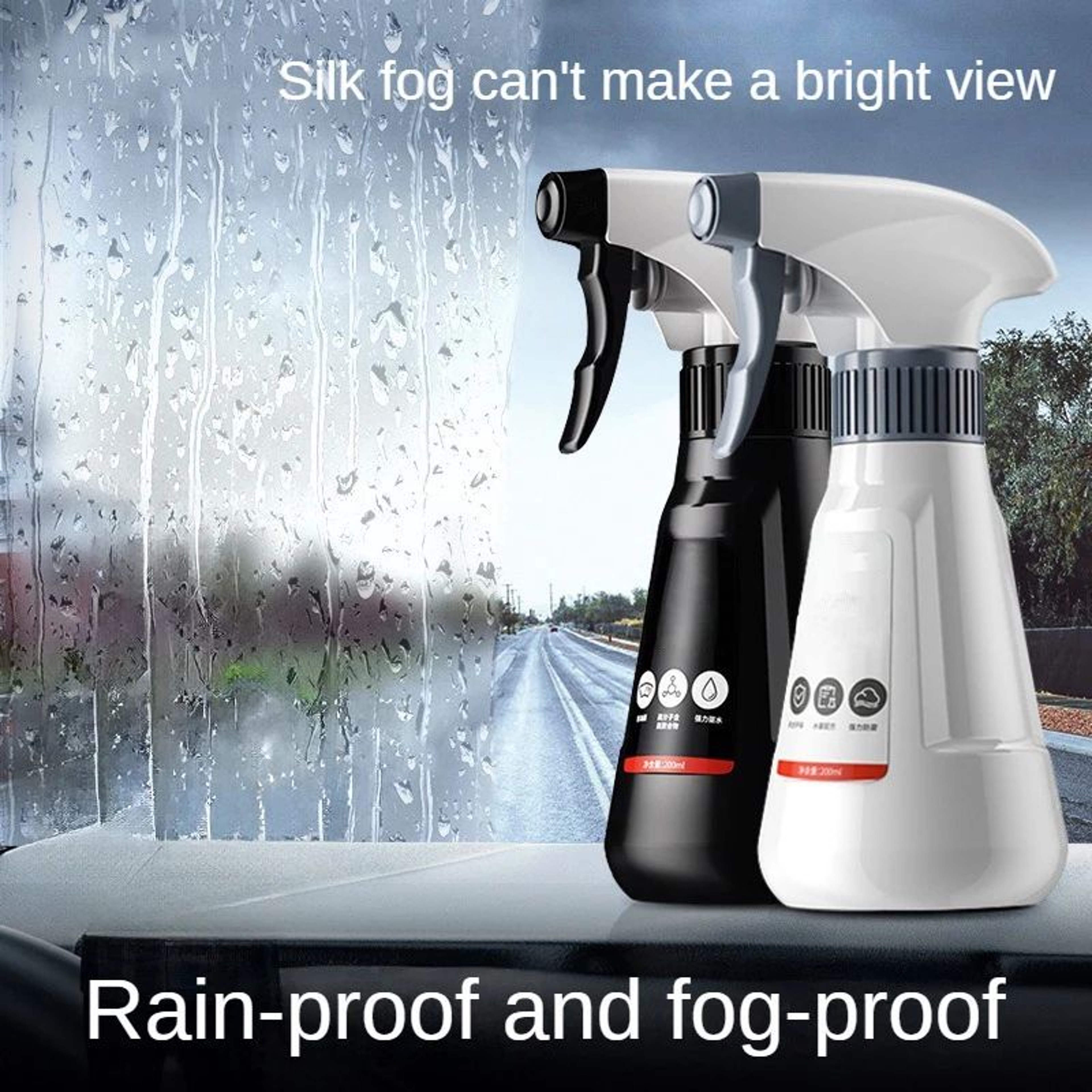 Auto Glass Water Repellent Coating Agent AntiRain Spray Waterproof AntiFog Windshield Cleaner For C 0