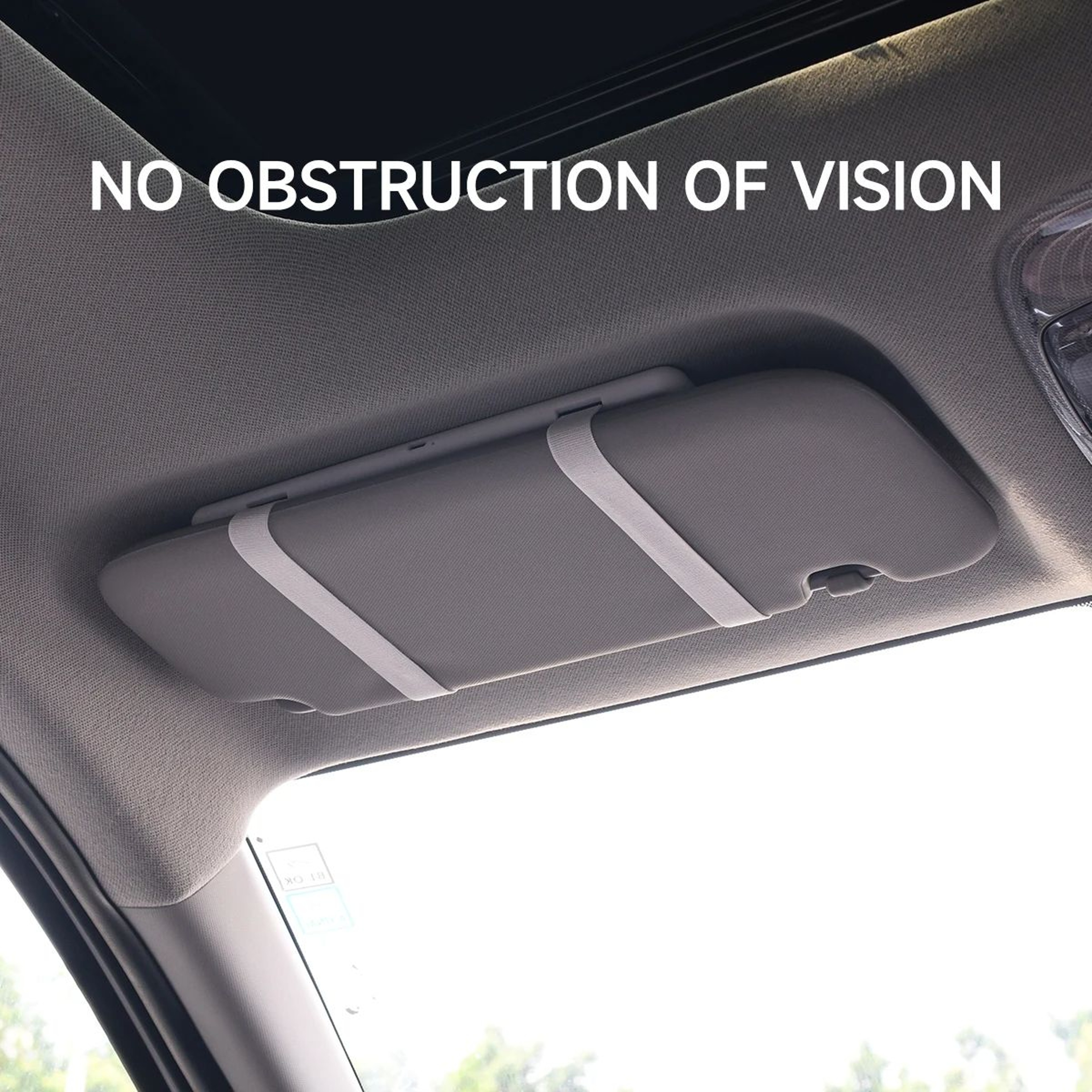 Car Interior Sun Visor LED Makeup Mirror HD Rechargeable Thin Vanity Mirror With Touch Screen Fill  3