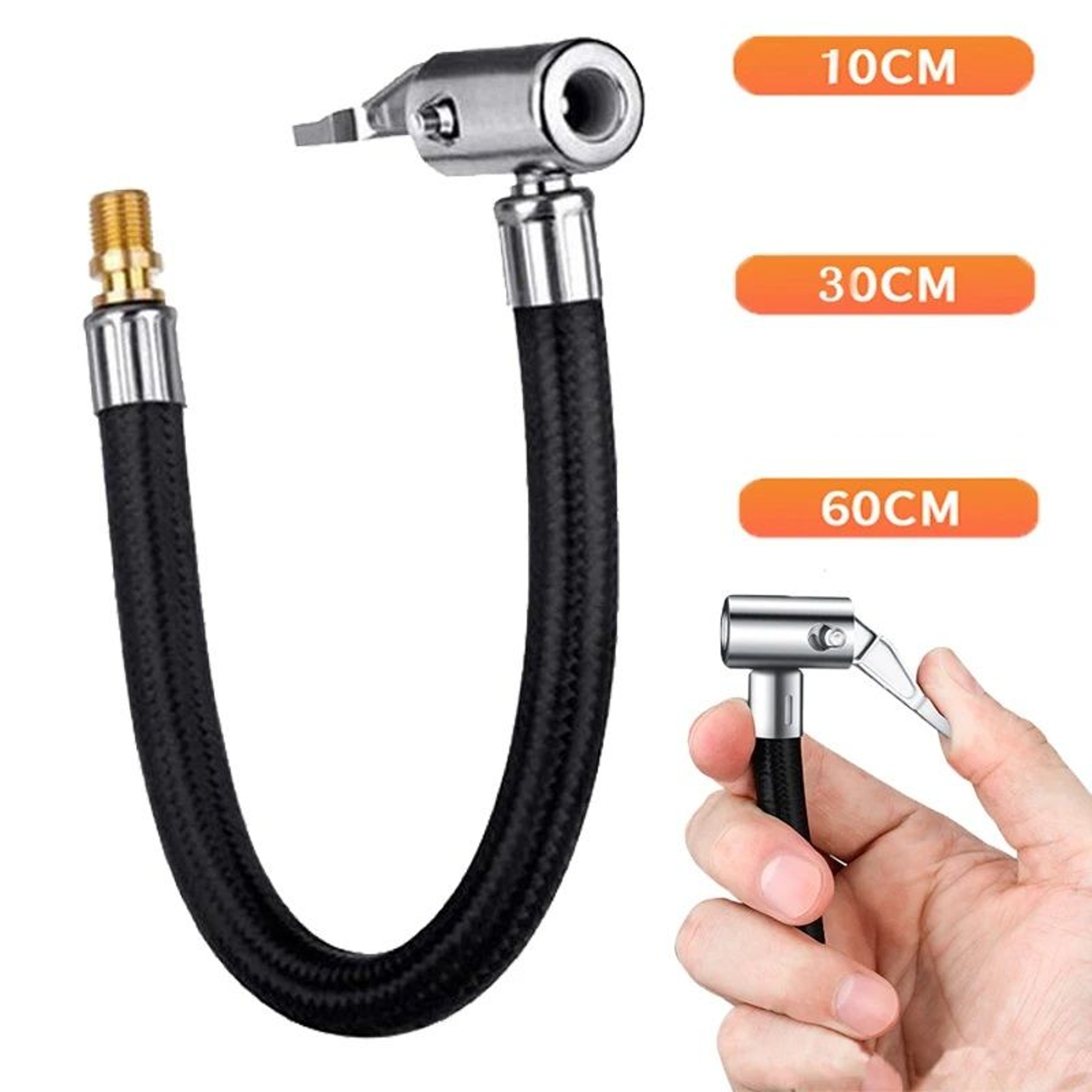 Motorcycle Tyre Inflation Tube Adapter Connector Hose Car Tire Air Inflat Extension Hose Durable Ca 0